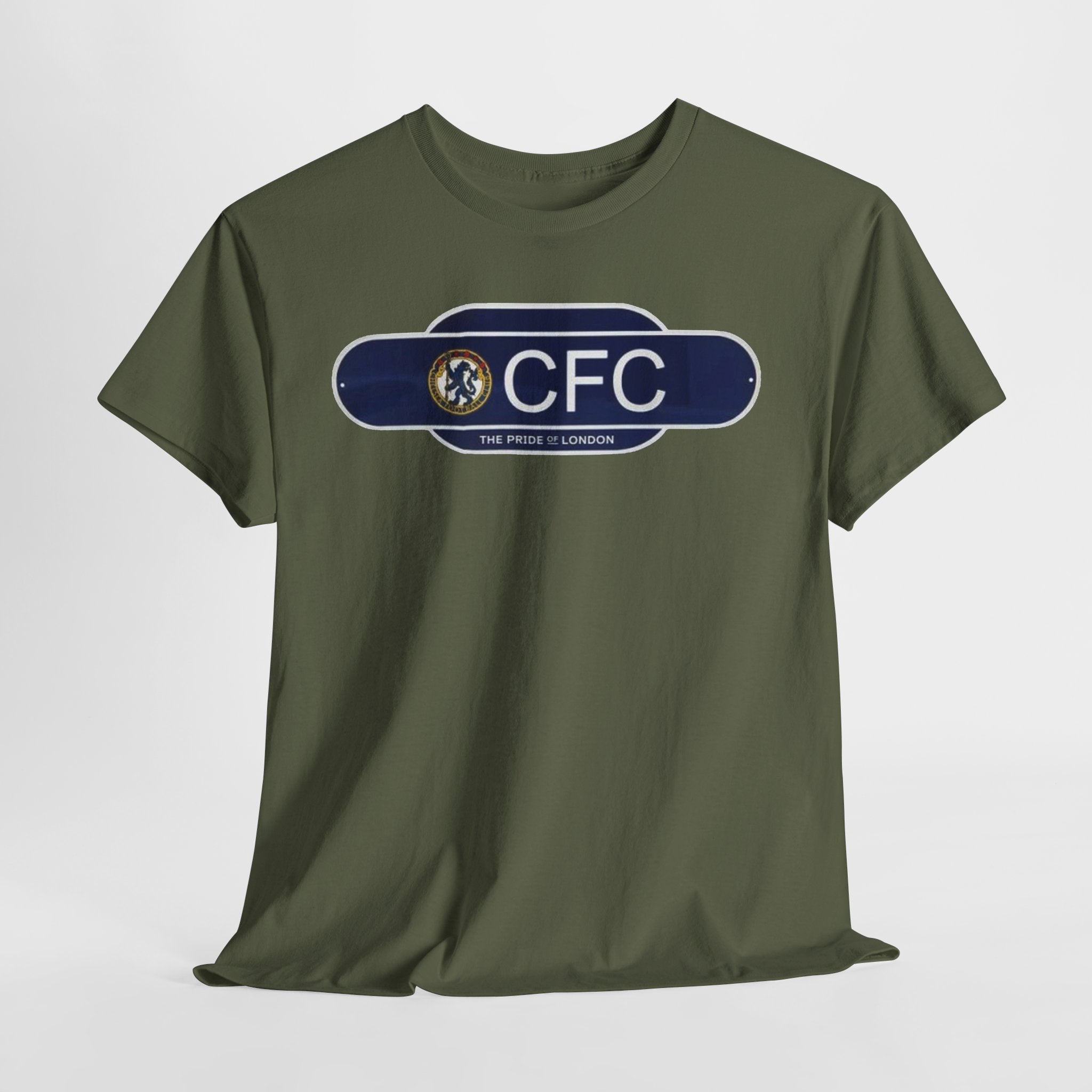 Chelsea Railway Sign Crest Logo T‑Shirt — Retro Football Badge Tee