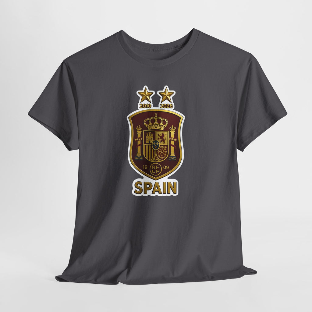 Spain Crest T-Shirt — Vintage Spanish Soccer Shield Tee