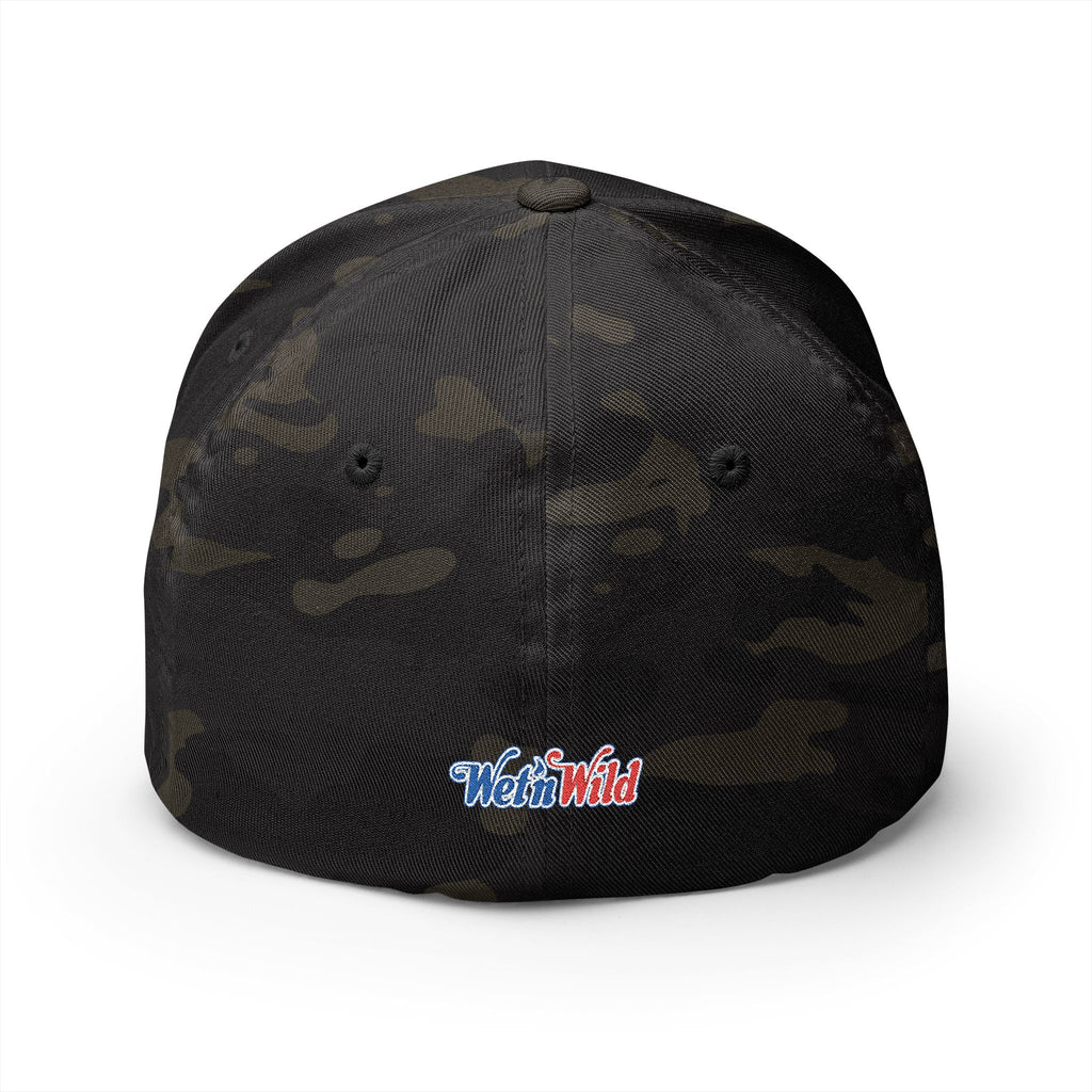 Wet 'n Wild Retro Embroidered Cap — Patriotic Red & Blue Retro Baseball Hat