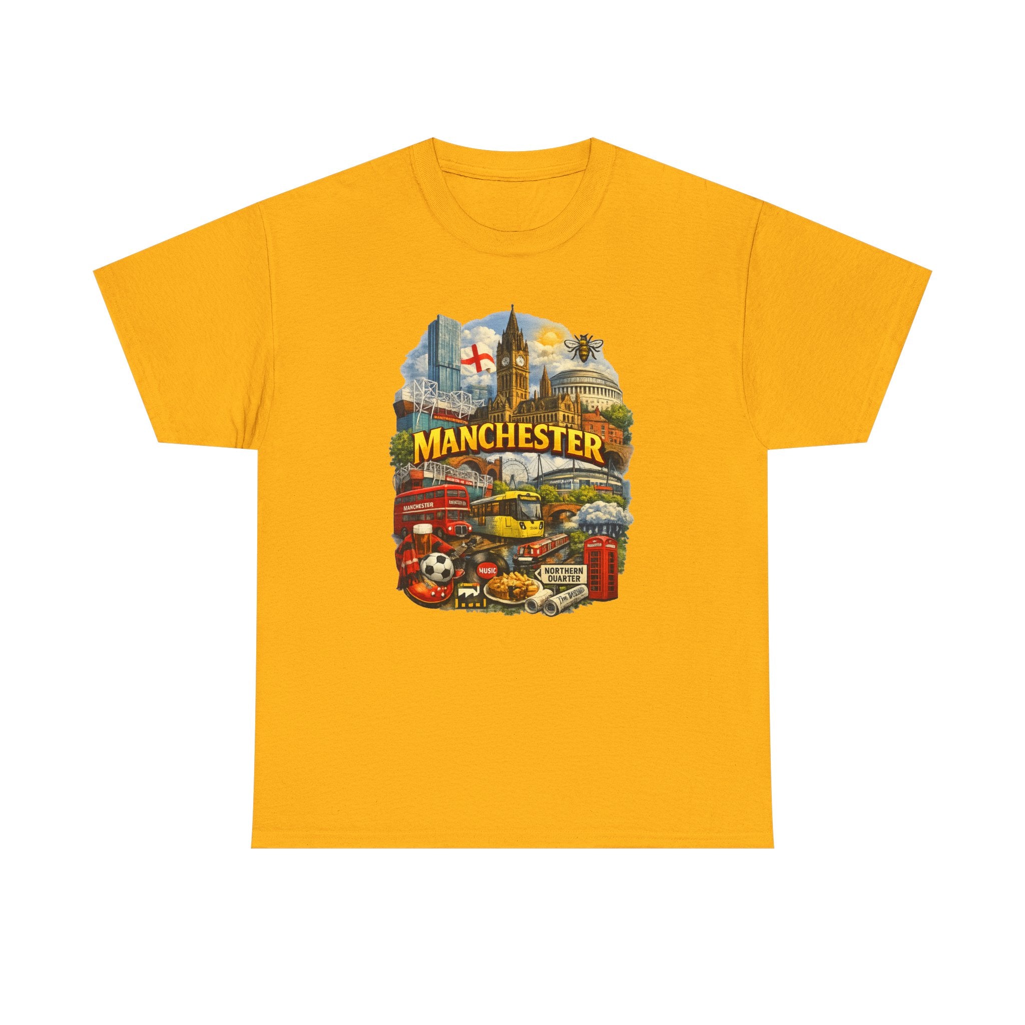 Manchester Skyline Collage T-Shirt