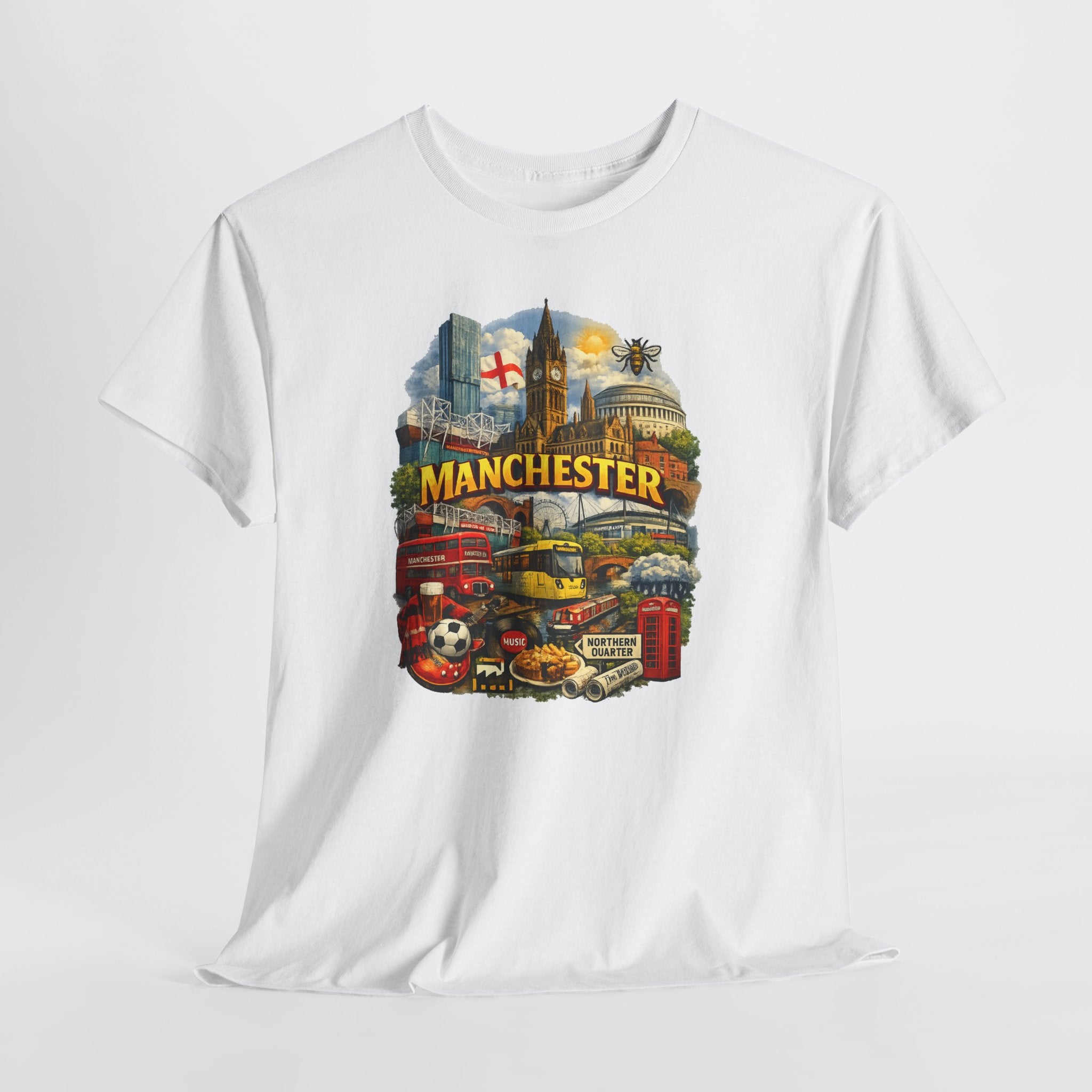 Manchester Skyline Collage T-Shirt