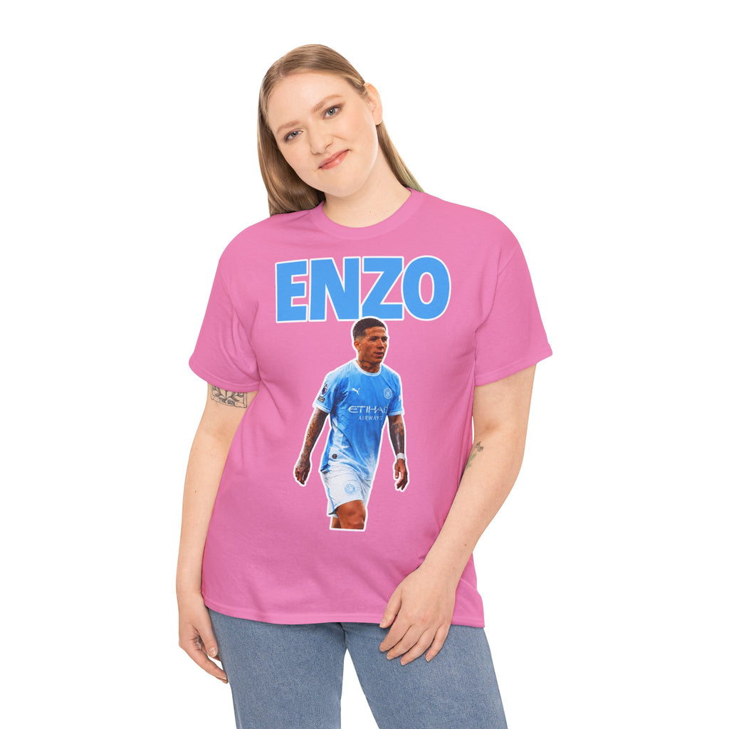 Enzo Fernandez Manchester City Inspired Cotton T-Shirt
