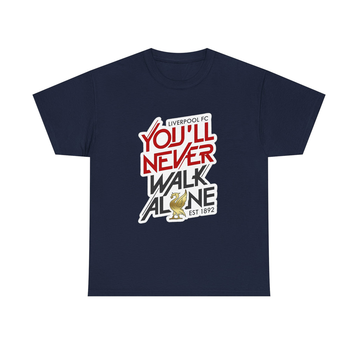 Liverpool You'll Never Walk Alone Cotton T-Shirt — Liverpool FC Fan Tee