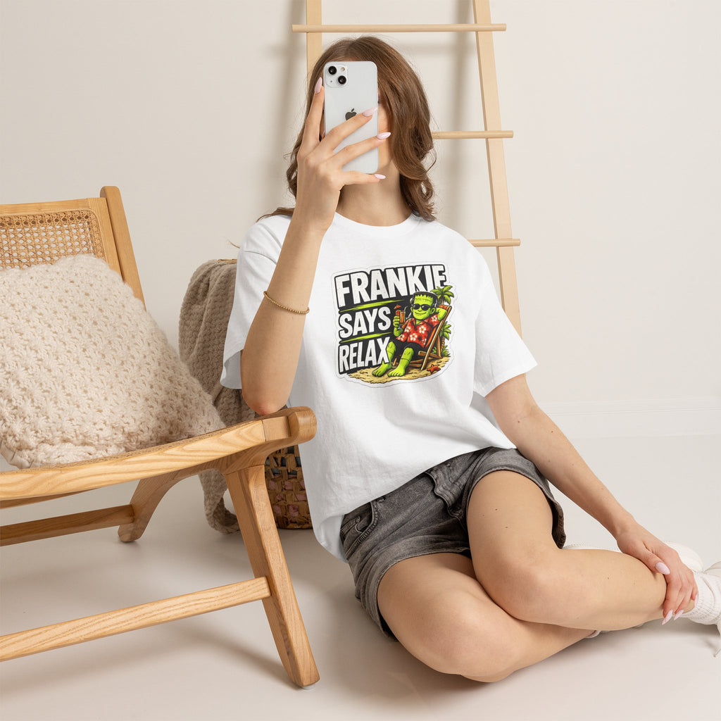 Frankie Says Relax Funny Graphic Cotton T-Shirt