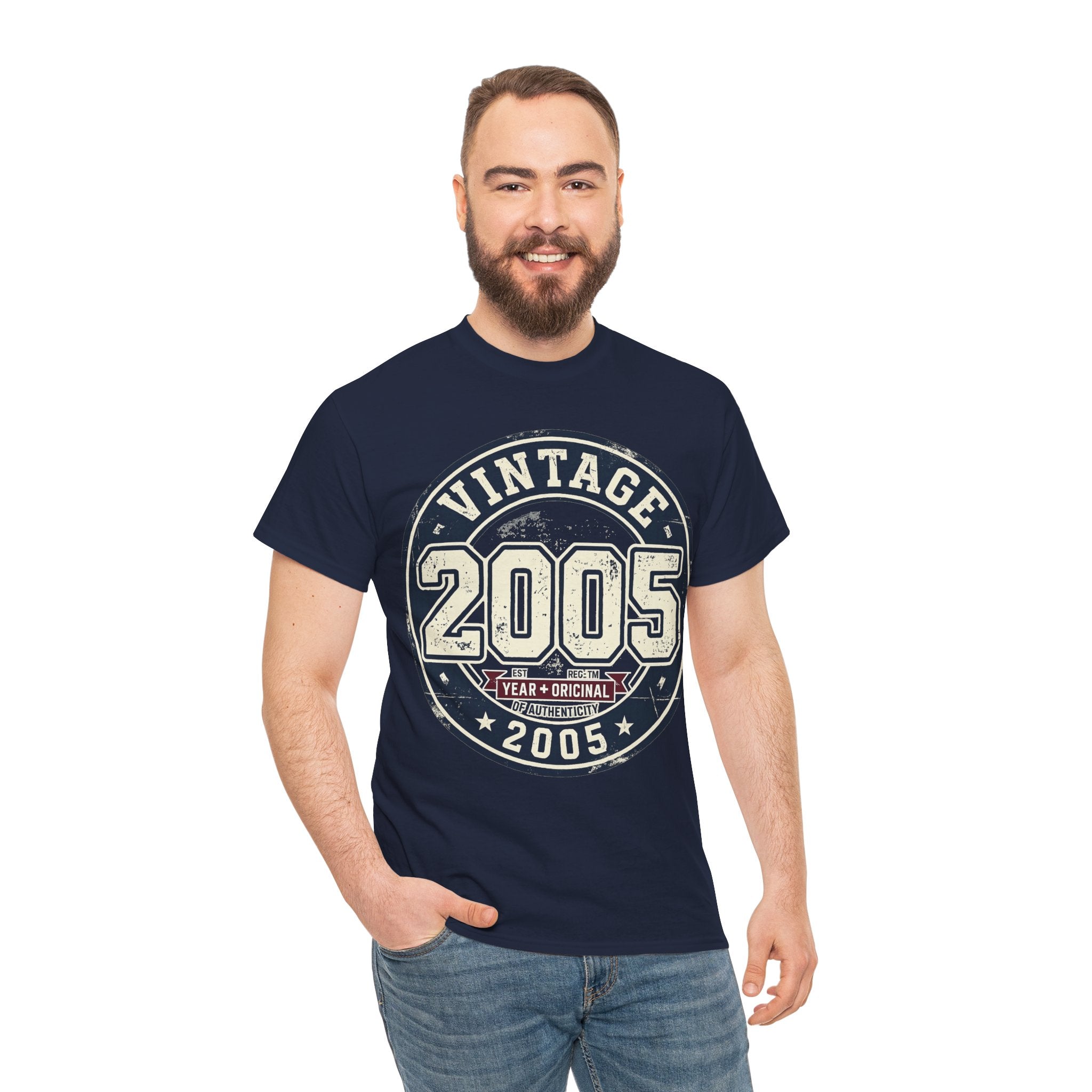 Vintage 2005 T-Shirt — Retro Birth Year Graphic Tee