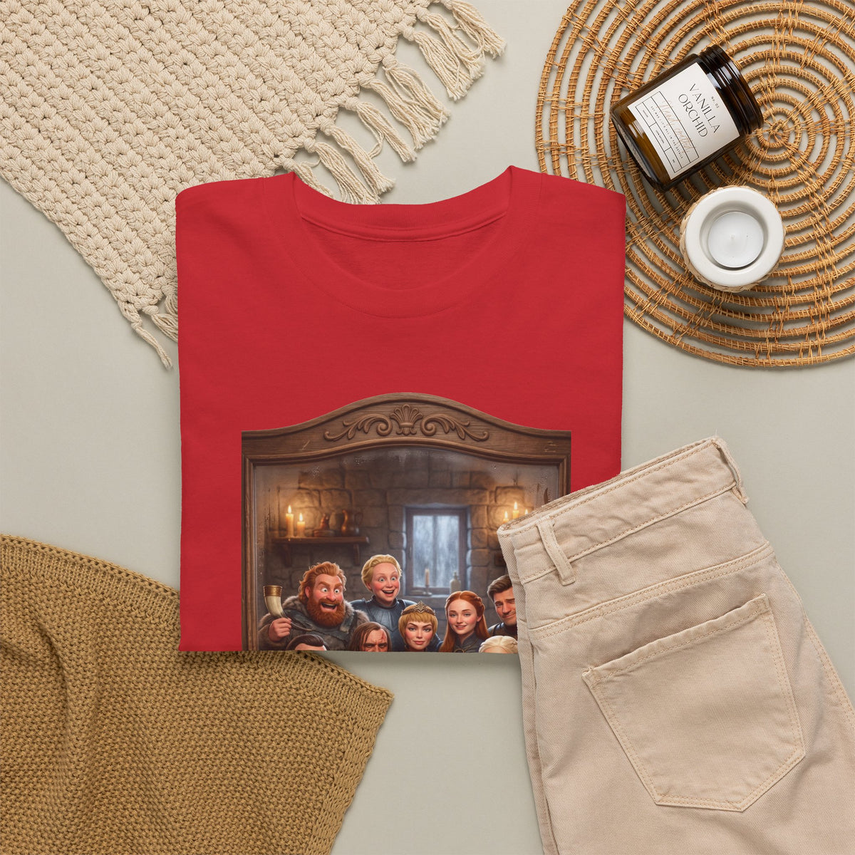 Game of Thrones Cast Portrait Inspired Cotton T-Shirt