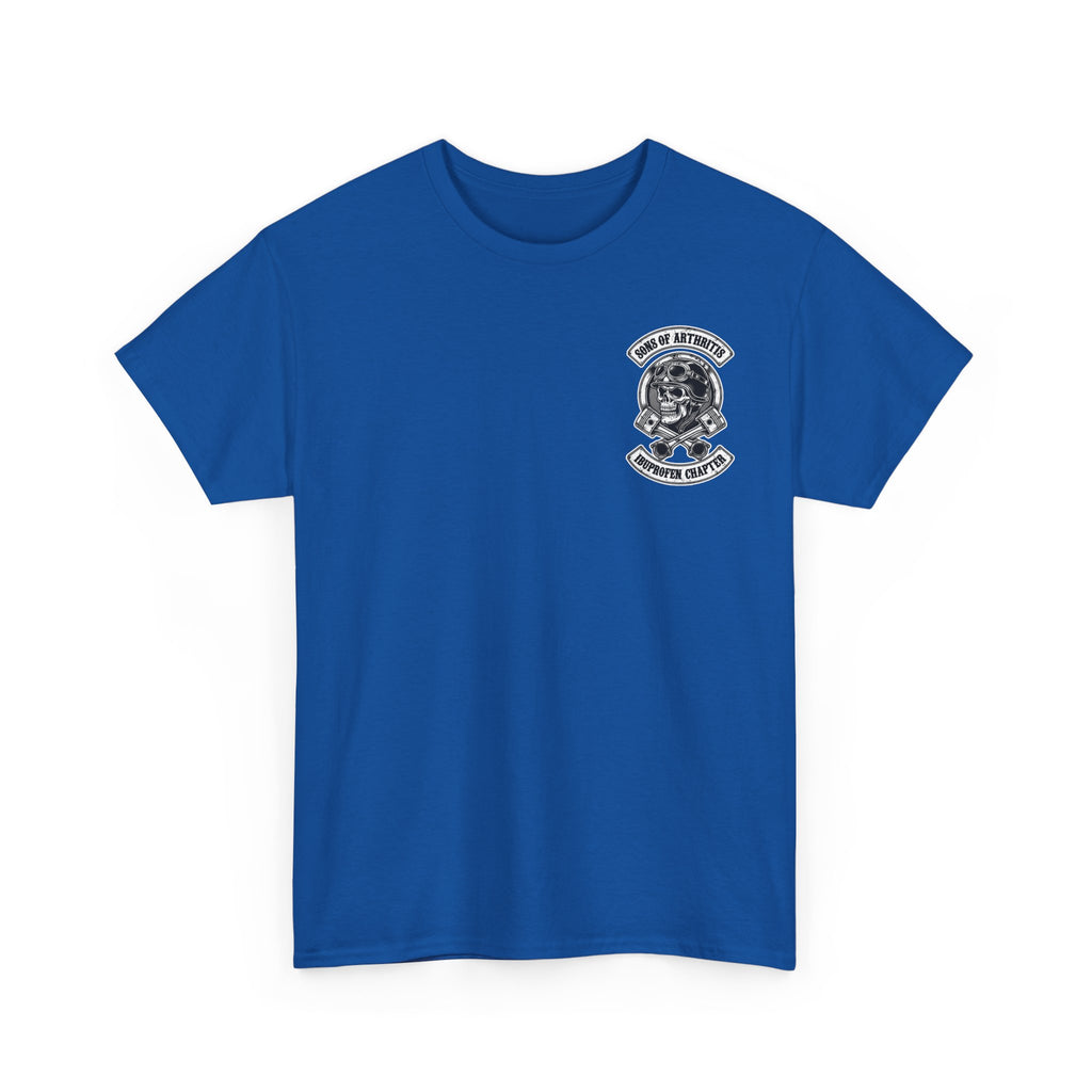 Sons of Arthritis Tee — Humorous Biker Skull "Ibuprofen Chapter" T-Shirt