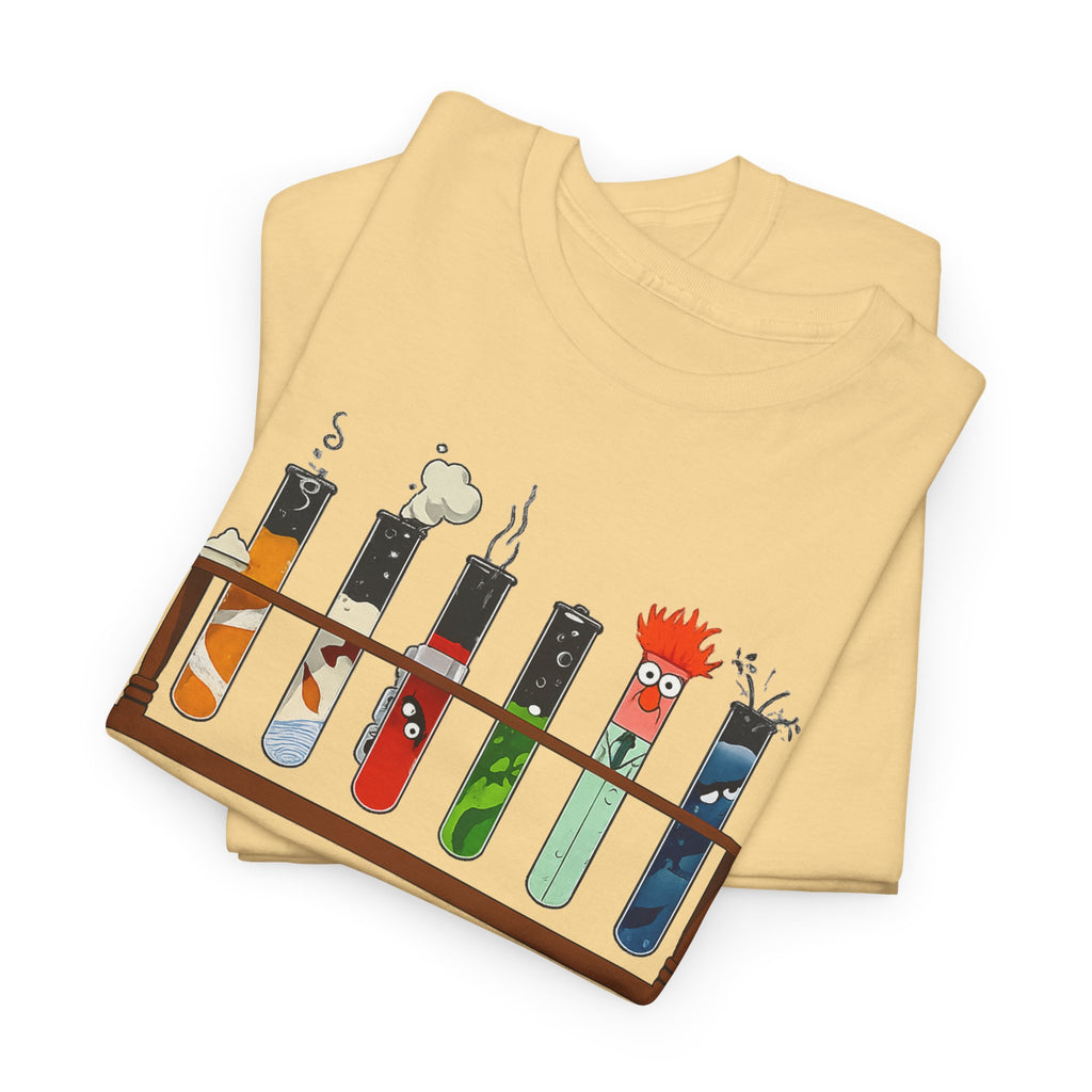 Muppets Beaker Science Test Tube Cats T‑Shirt — Cute Laboratory Cat Illustrations Tee