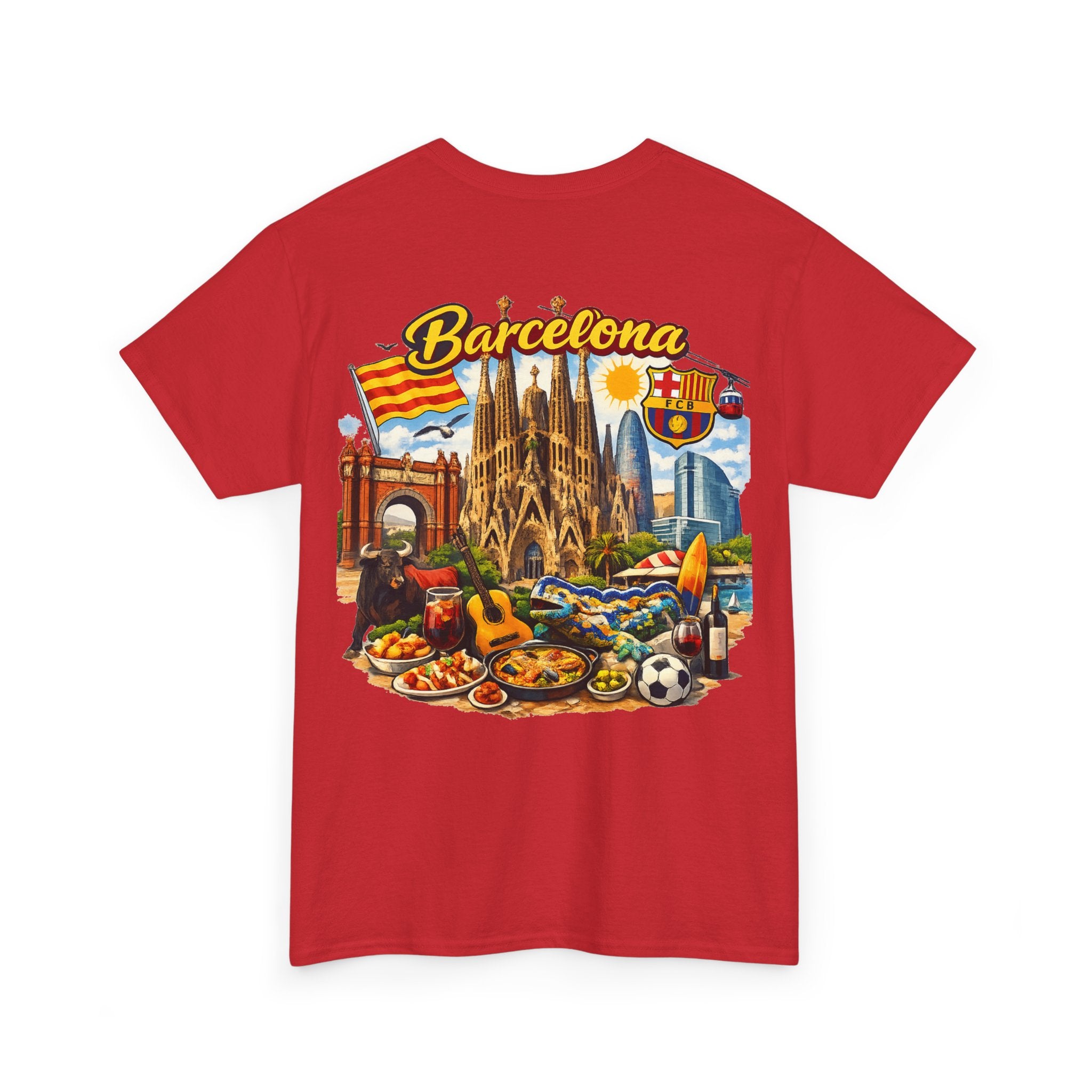 Barcelona Souvenir T‑Shirt — Vintage City Collage Tee