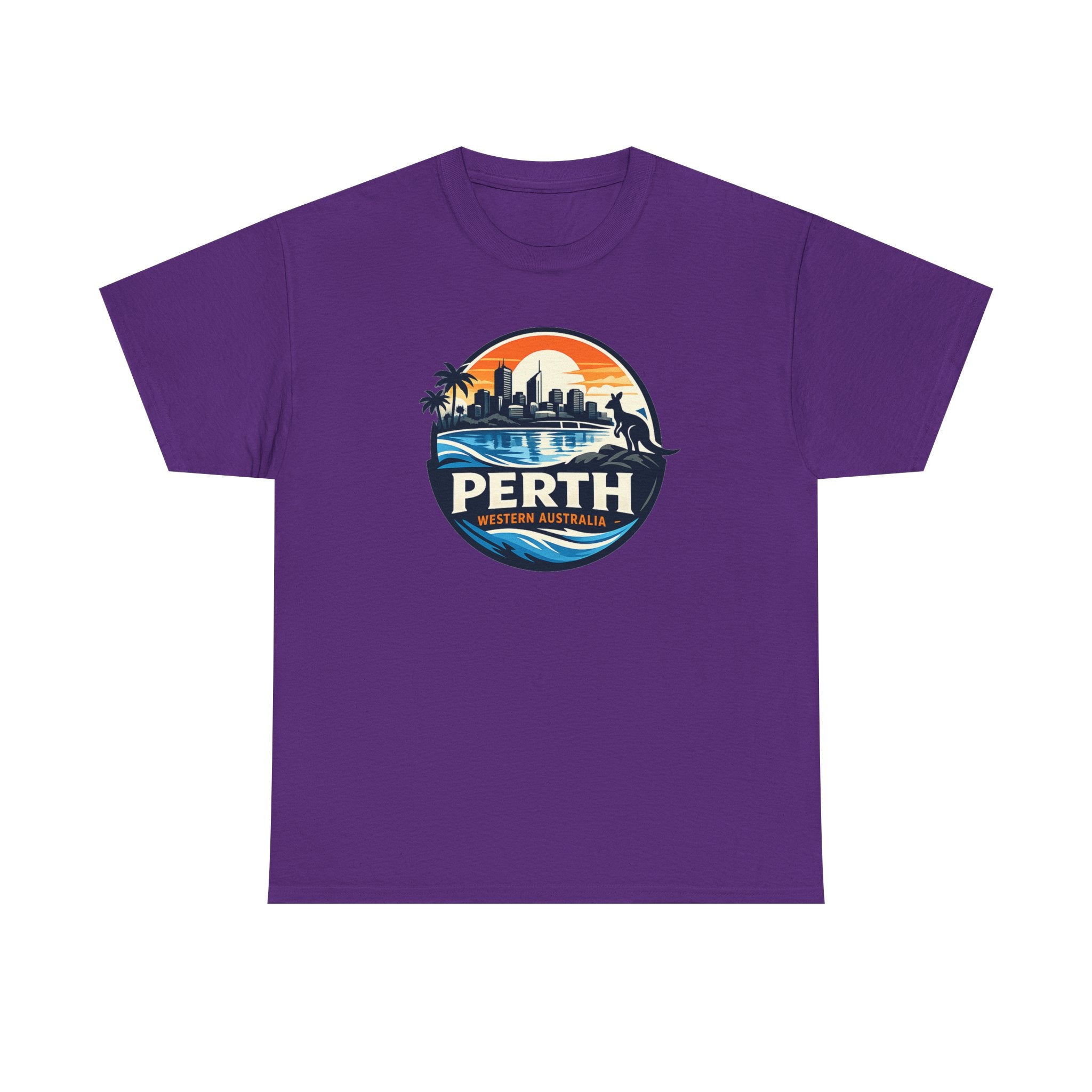 Perth Sunset Graphic Tee — Western Australia Beach Skyline T-Shirt