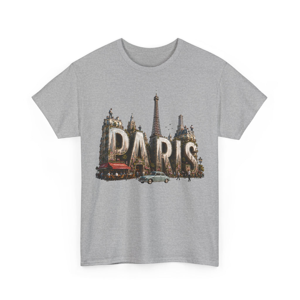 Paris Vintage Landmark T-Shirt — Eiffel Tower Retro Travel Tee