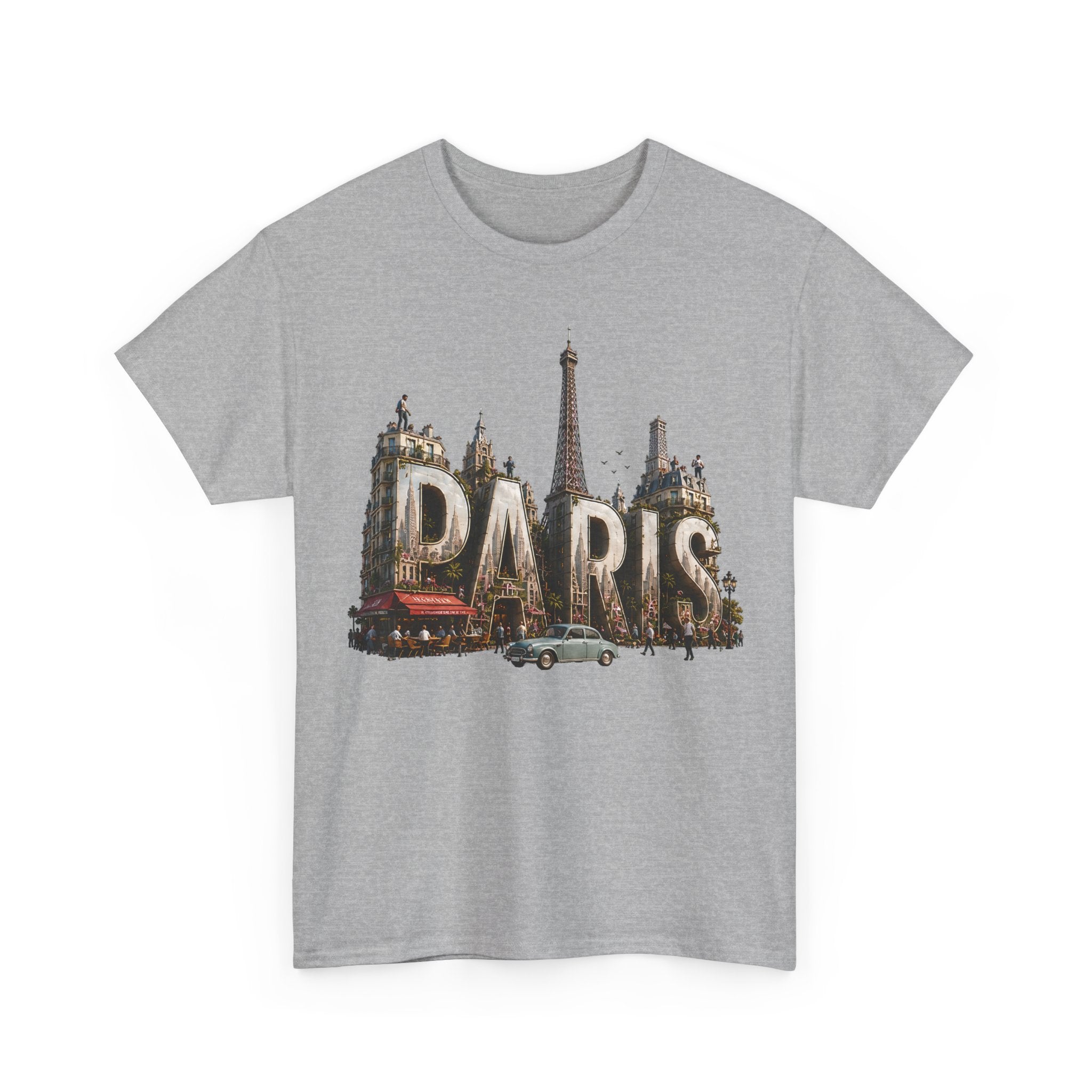 Paris Vintage Landmark T-Shirt — Eiffel Tower Retro Travel Tee