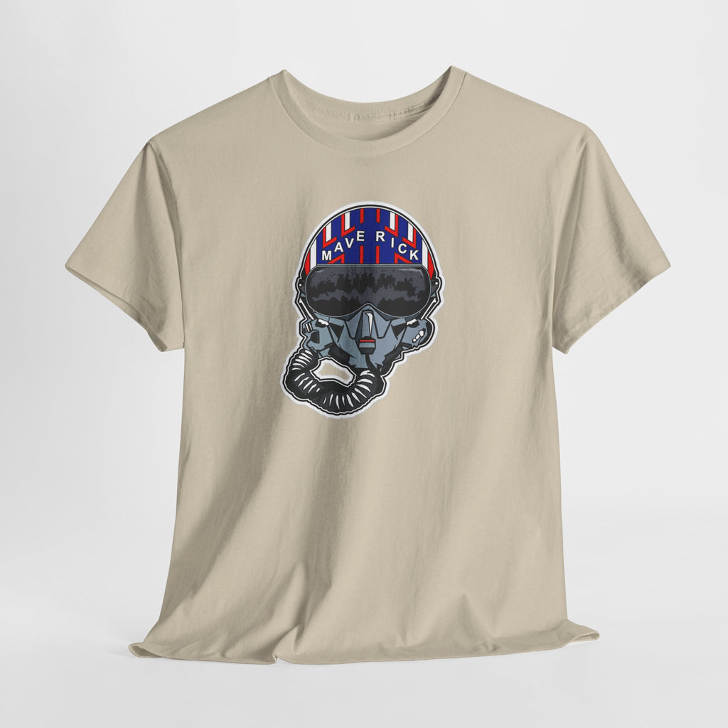 Skull Pilgrim Tee — Retro Striped 'Maverick' Helmet Graphic Shirt