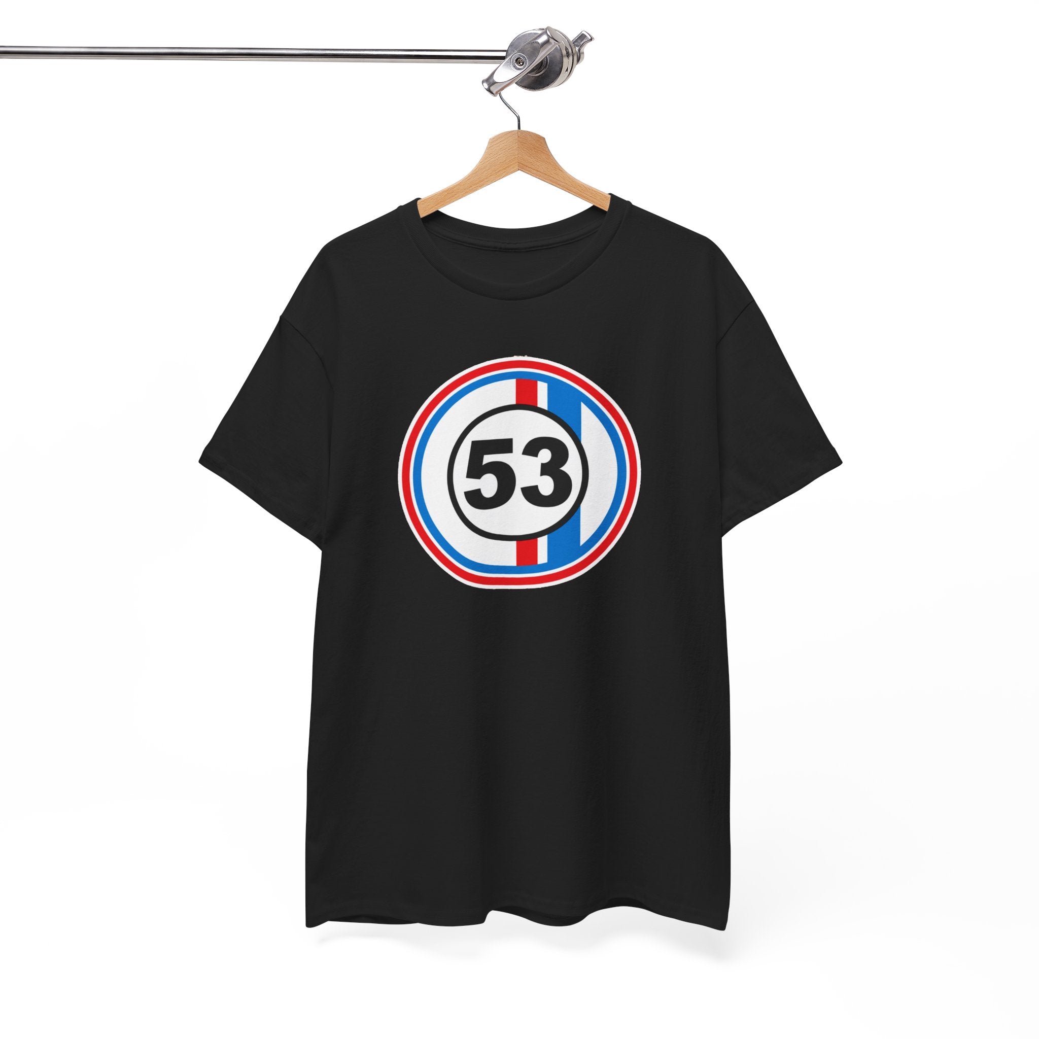 Racing Stripe Number 53 Cotton T-Shirt / Tee