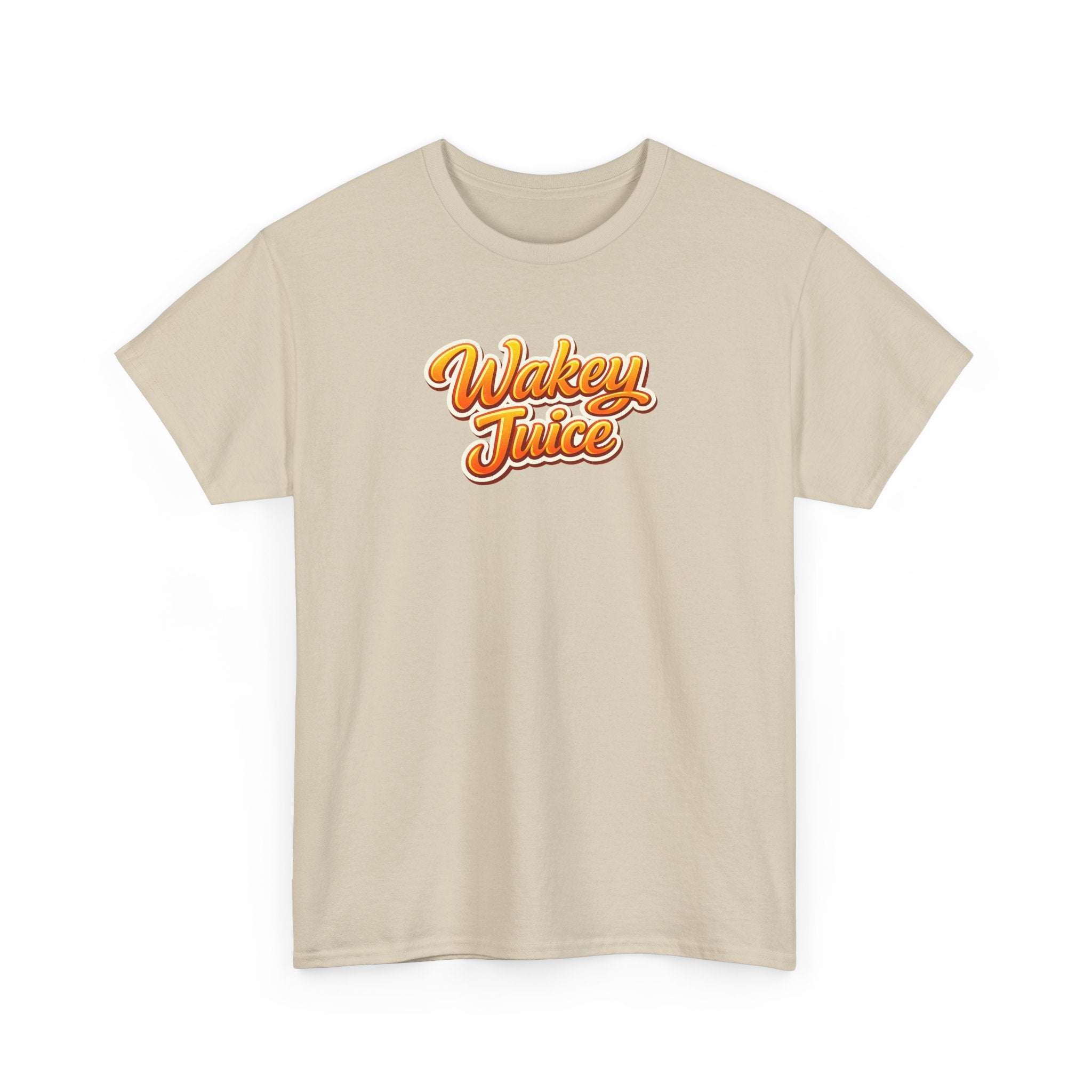 Wakey Juice T‑Shirt — Retro Orange Script Graphic Tee