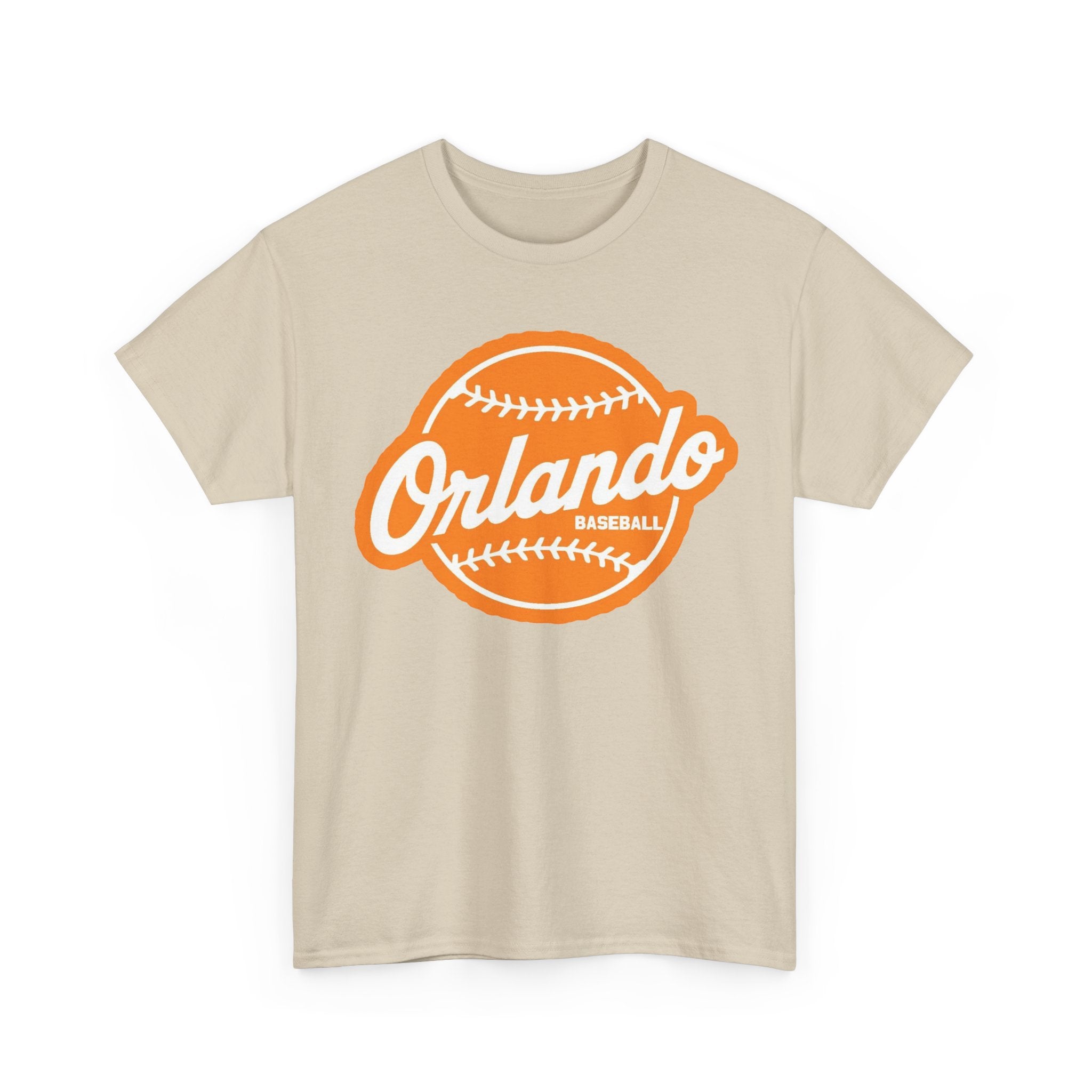 Orlando Baseball Tee — Vintage Orange Baseball Logo T‑Shirt