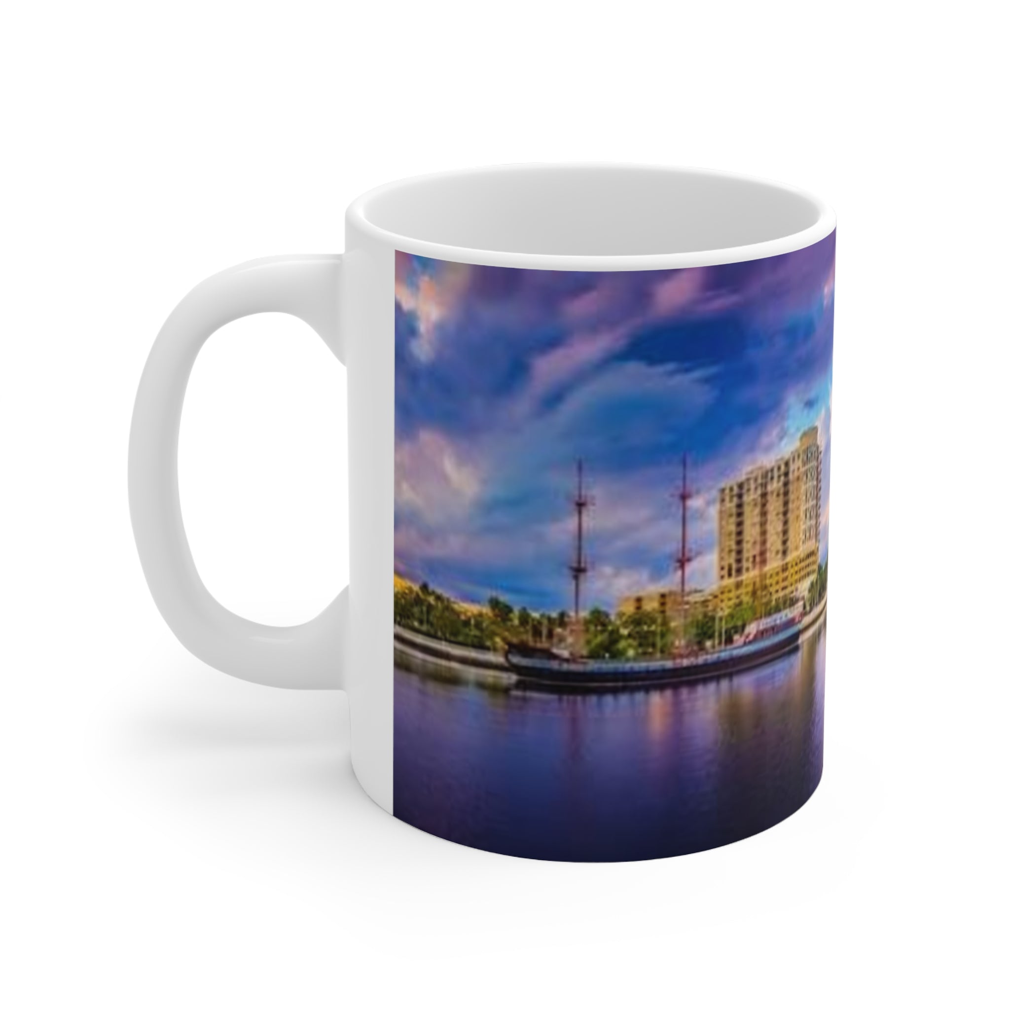Tampa Skyline Coffee Mug — Colorful Cityscape Ceramic Mug (11oz & 15oz)