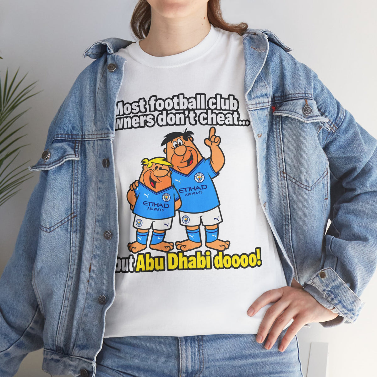 Manchester City Charges T‑Shirt — “Most Football Club Owners Don’t Cheat… but Abu Dhabi Dooo!”