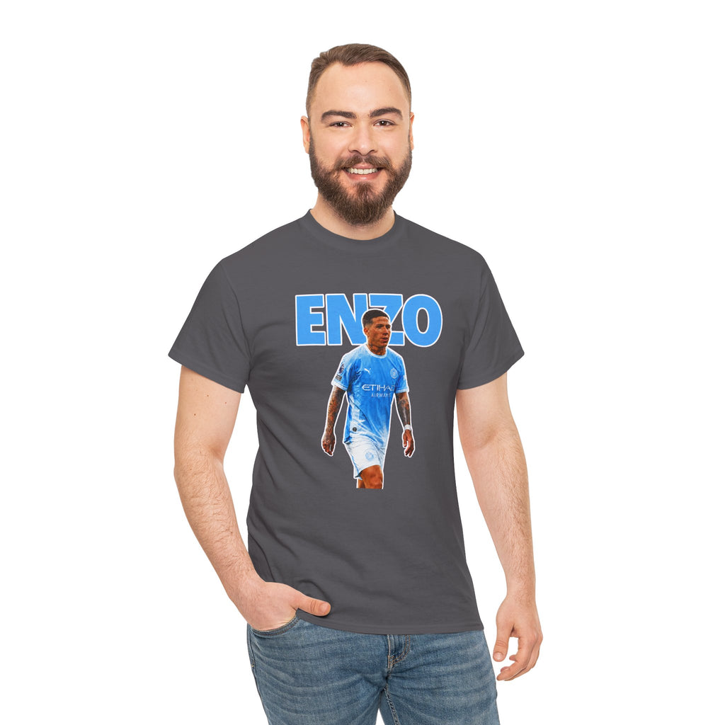 Enzo Fernandez Manchester City Inspired Cotton T-Shirt