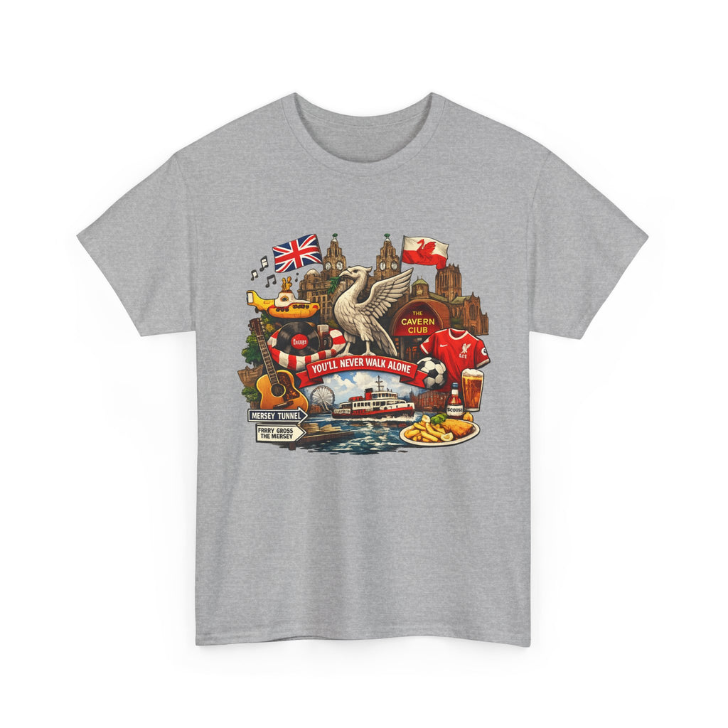 Liverpool Landmarks & You'll Never Walk Alone T-Shirt
