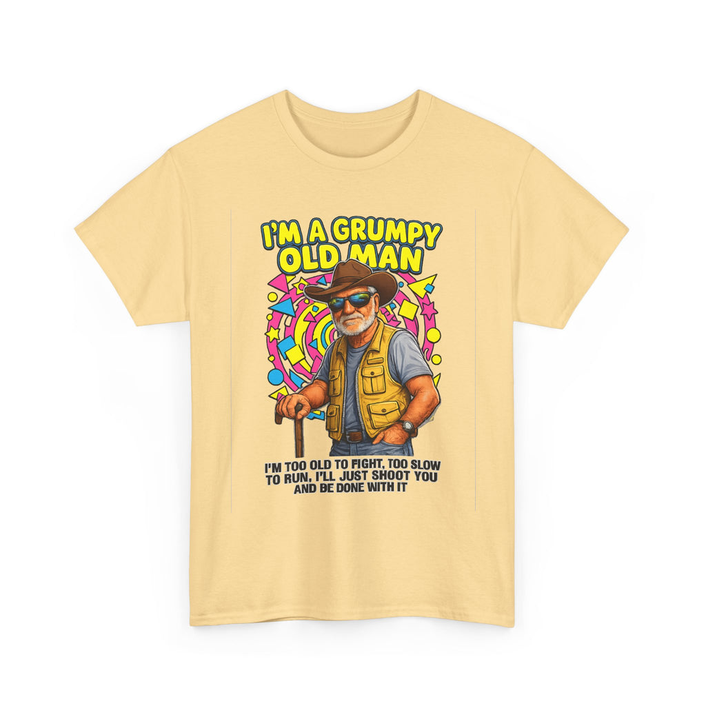 I'm A Grumpy Old Man T-Shirt – Funny Senior Fishing Graphic Tee