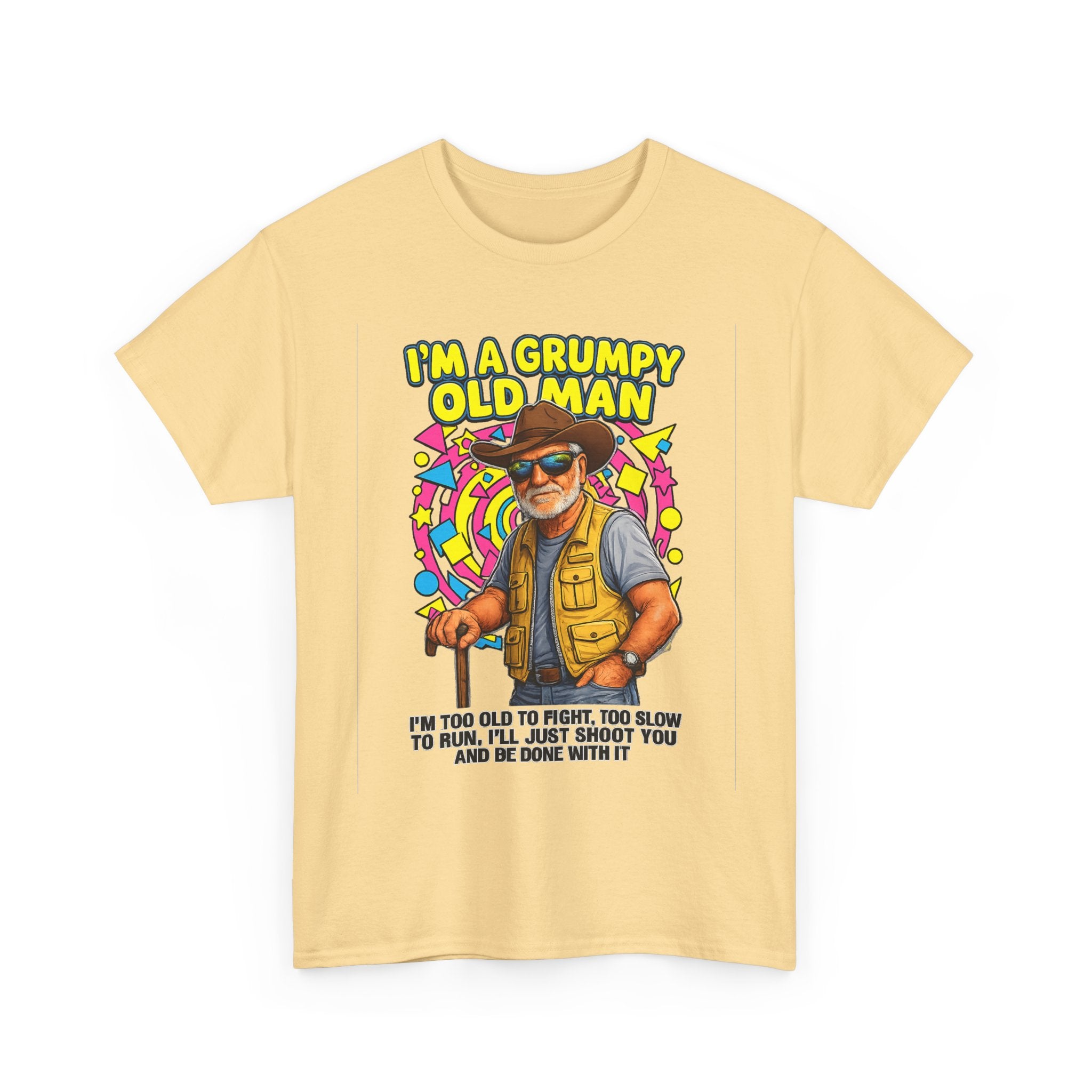 I'm A Grumpy Old Man T-Shirt – Funny Senior Fishing Graphic Tee