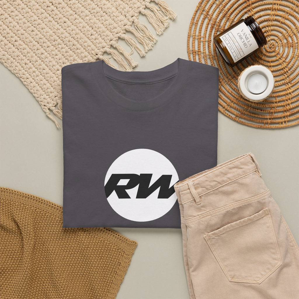 RW Logo T‑Shirt — Minimalist Retro Circle Graphic Tee