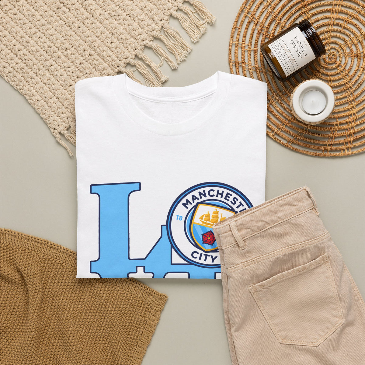Manchester City LOVE Cotton T-Shirt