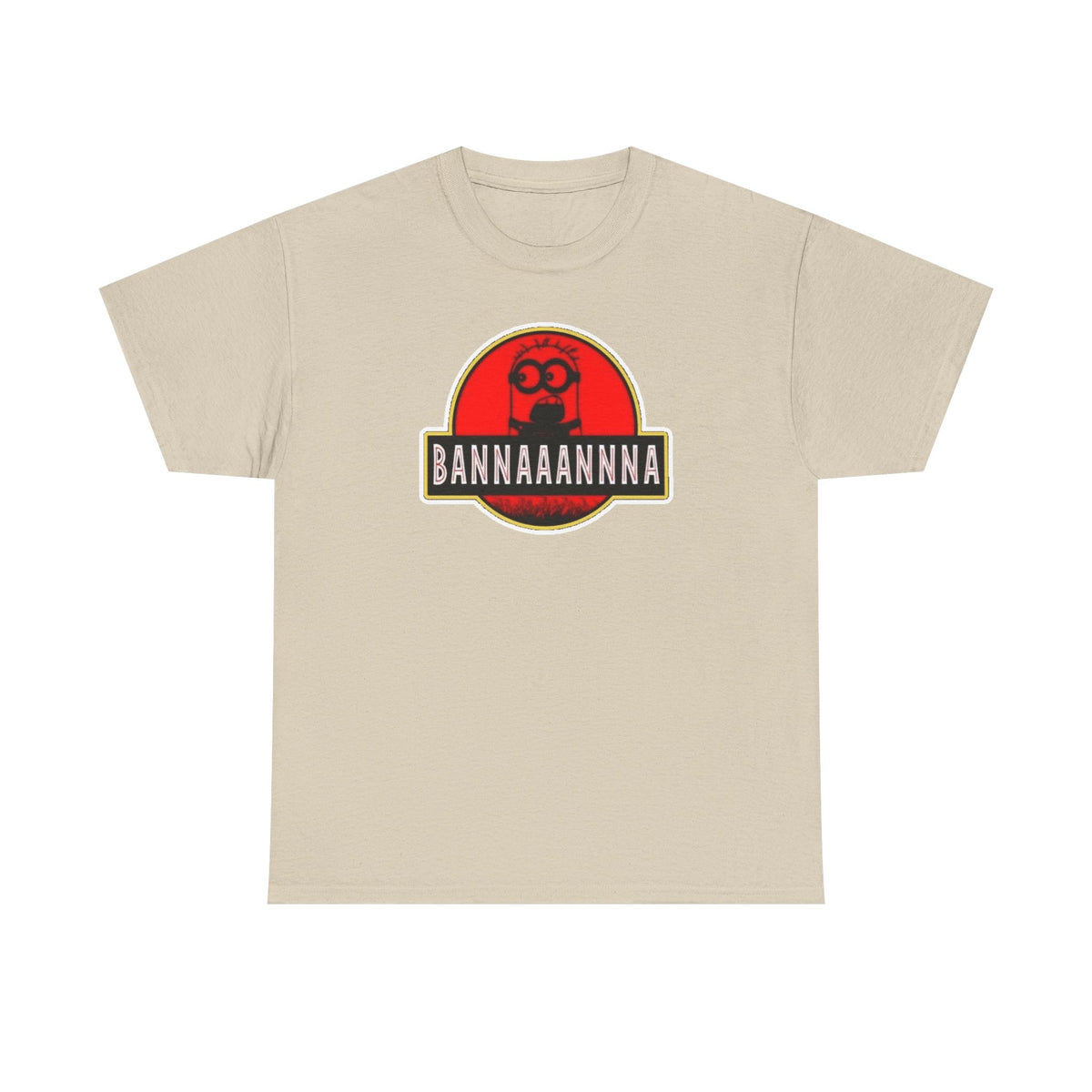 Bannaaannna Graphic Tee — Retro Red Logo Funny Banana Shirt