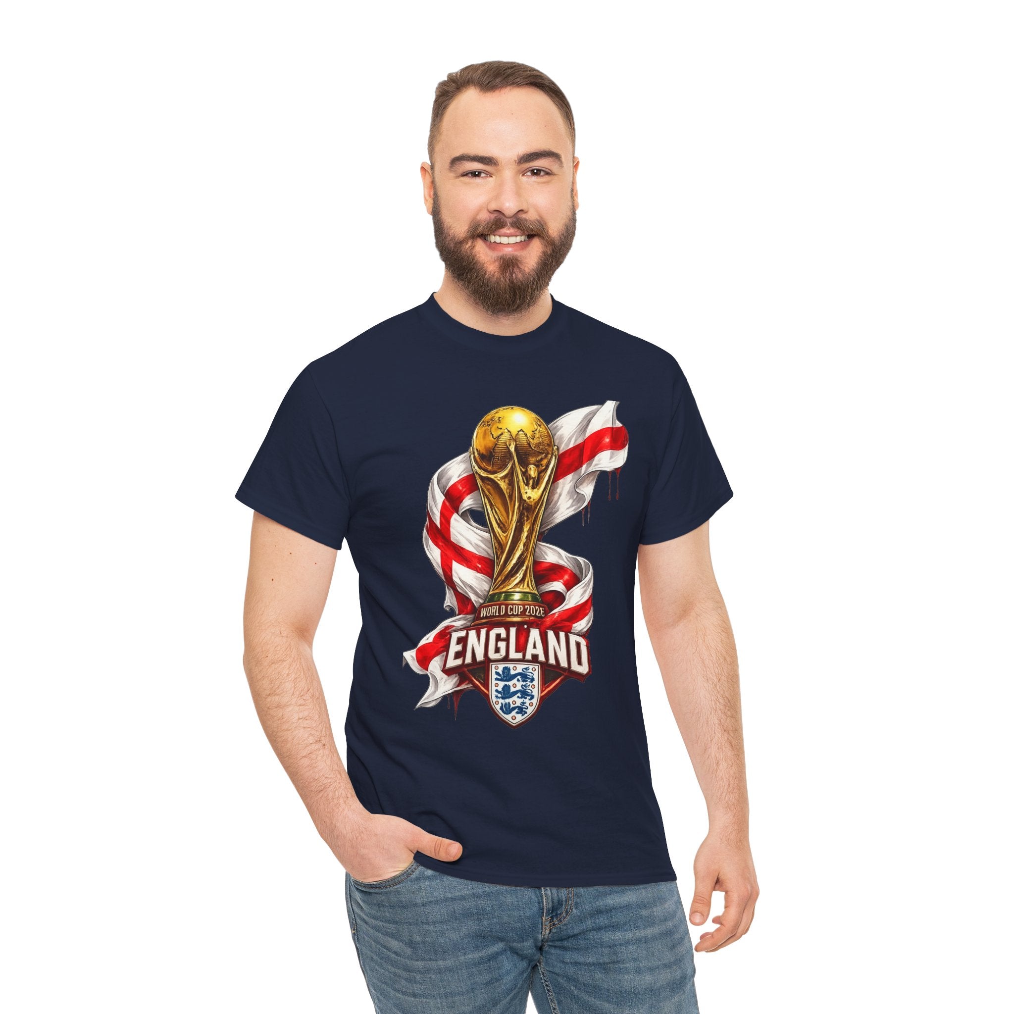 England World Cup Trophy T‑Shirt — St George's Cross Football Fan Tee