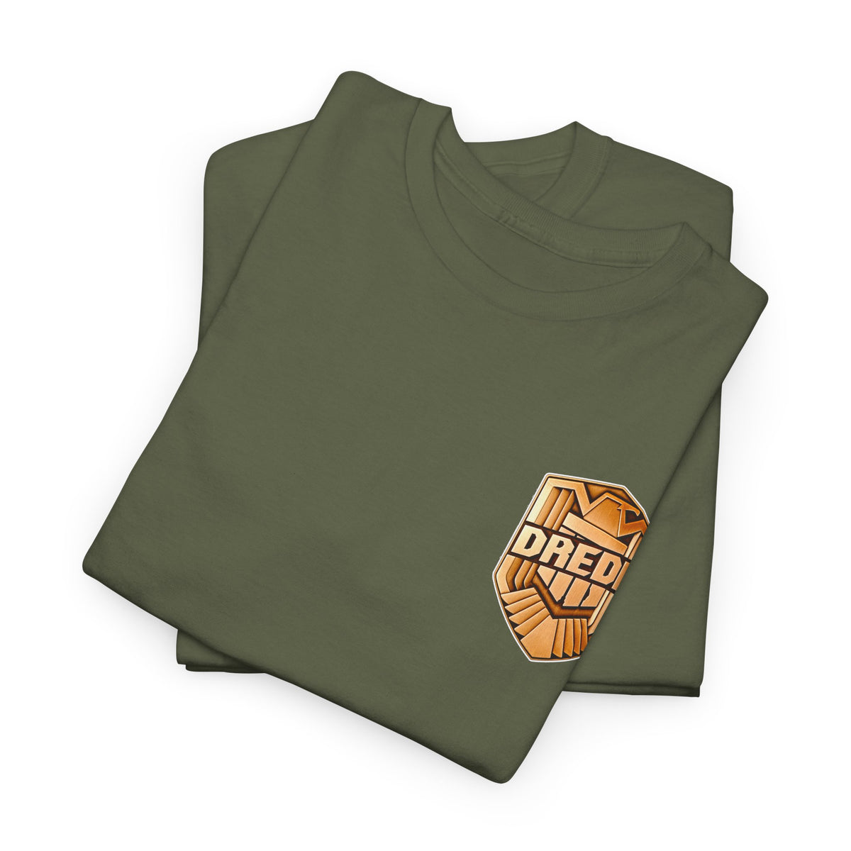 Dredd Shield Badge T-Shirt — Retro Law Enforcement Logo Tee