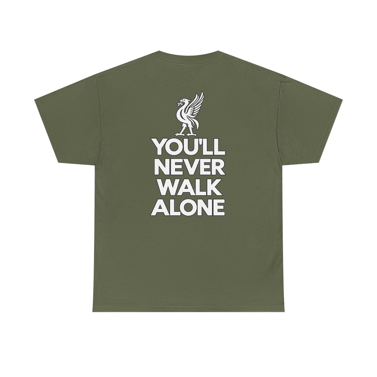 You'll Never Walk Alone T‑Shirt — Liverpool FC Crest Cotton Tee
