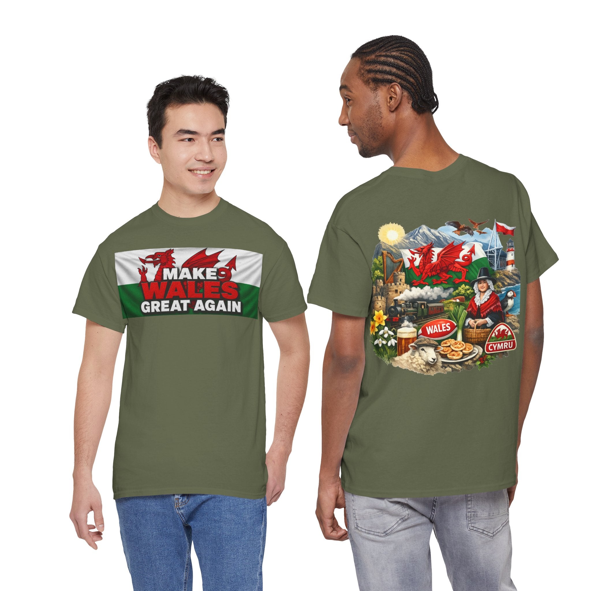 Wales Pride T-Shirt — 'Make Wales Great Again' Welsh Dragon Tee