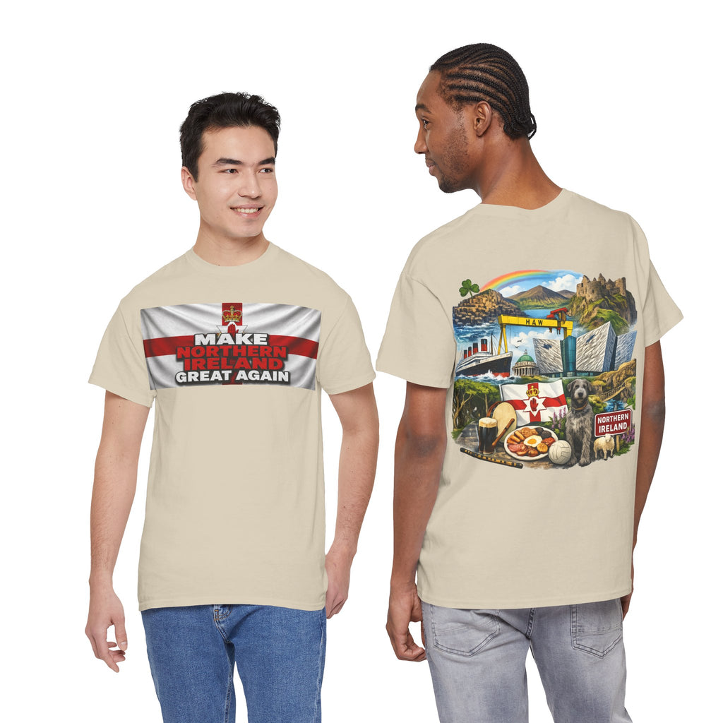 Northern Ireland Collage Tee — "Make Northern Ireland Great Again" Graphic T-Shirt