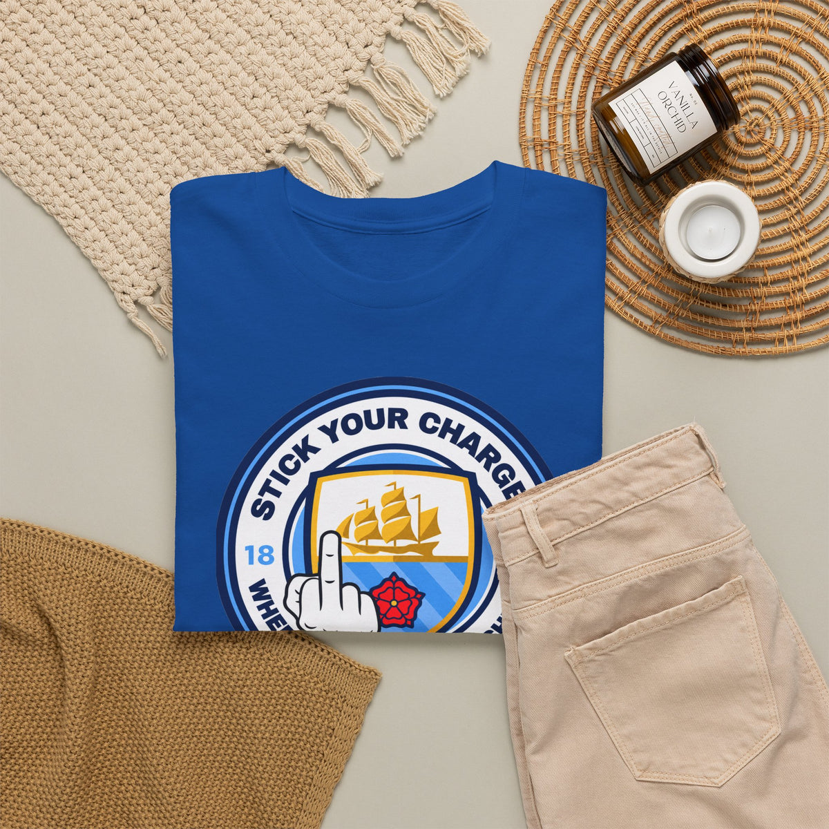 Manchester City "Stick Your Charger Where the Sun Don't Shine" Cotton t-shirt