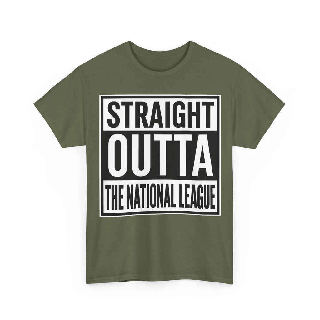 Straight Outta The National League T-Shirt – Football Fan Graphic Tee
