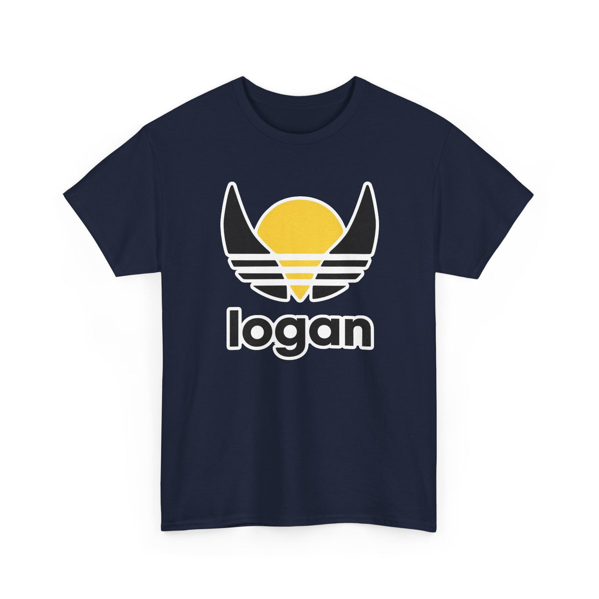 T‑Shirt — 'logan' Retro Sunrise Logo Cotton Tee