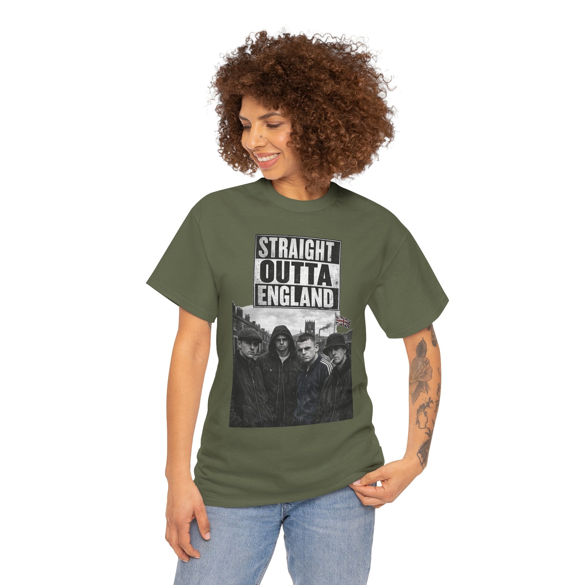 Straight Outta England T-Shirt — Retro Band Photo Tee
