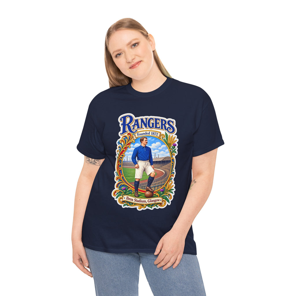 Rangers Retro Player Field Graphic Cotton T-Shirt
