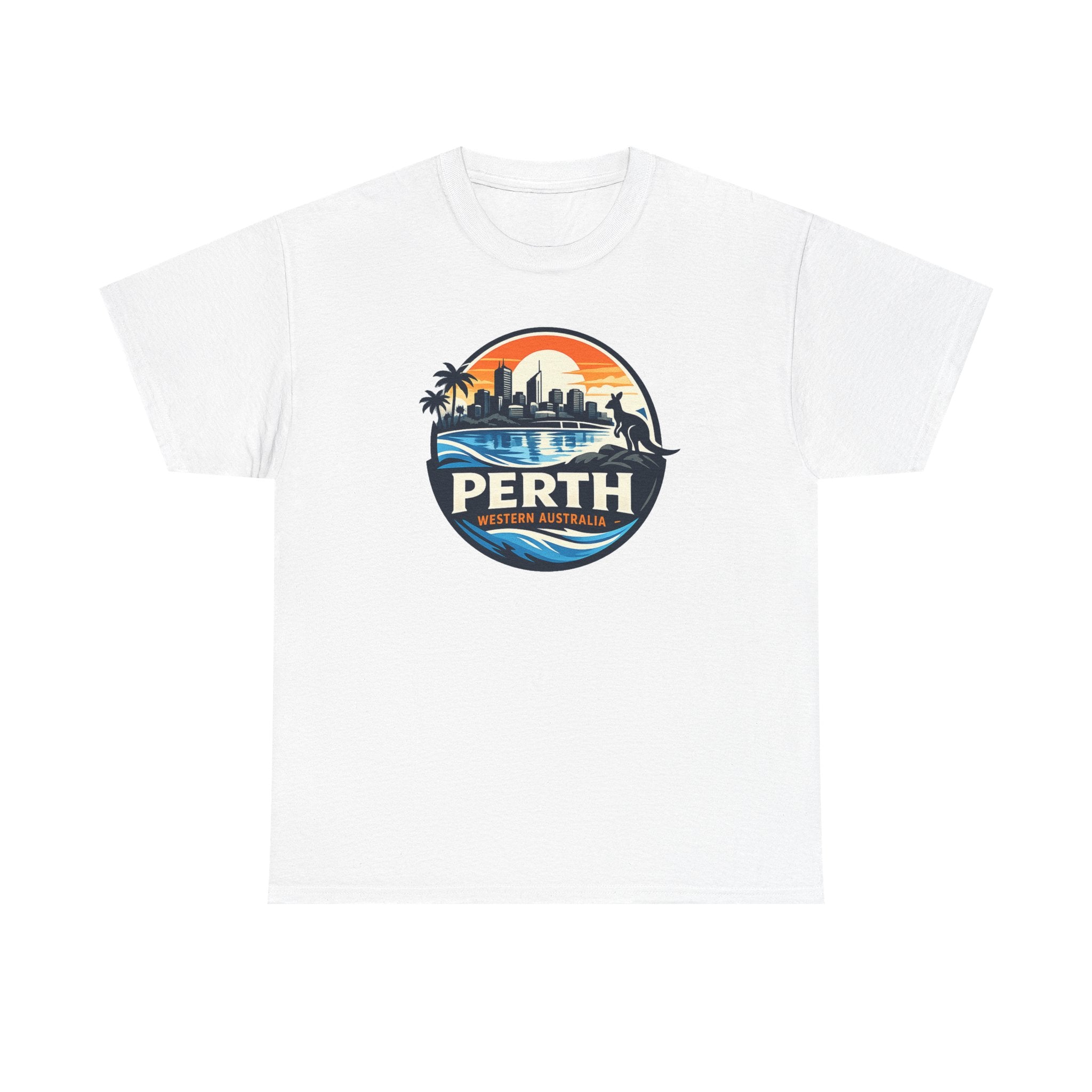 Perth Sunset Graphic Tee — Western Australia Beach Skyline T-Shirt