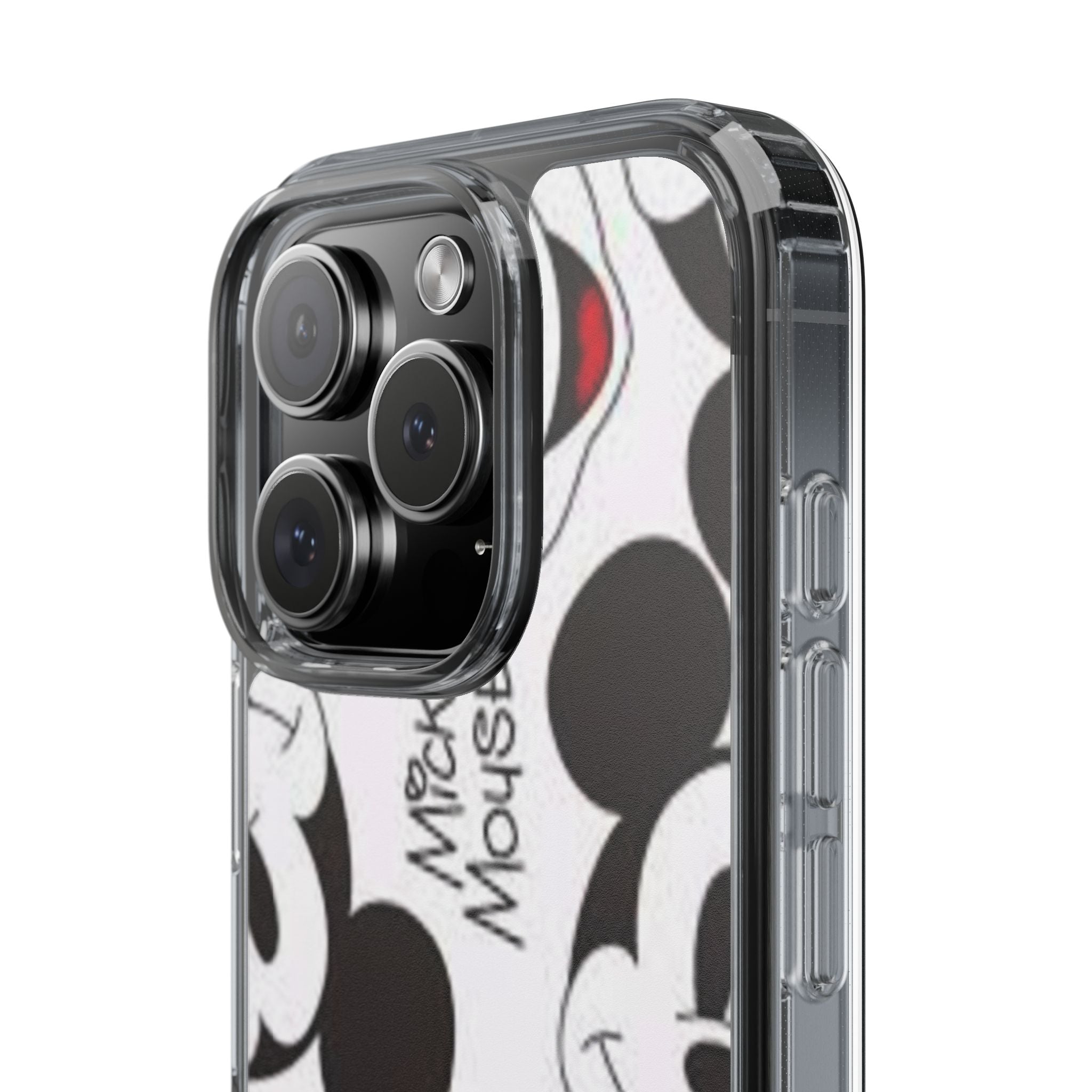 Mickey Mouse Clear Phone Case – Retro Cartoon Pattern Clear Case