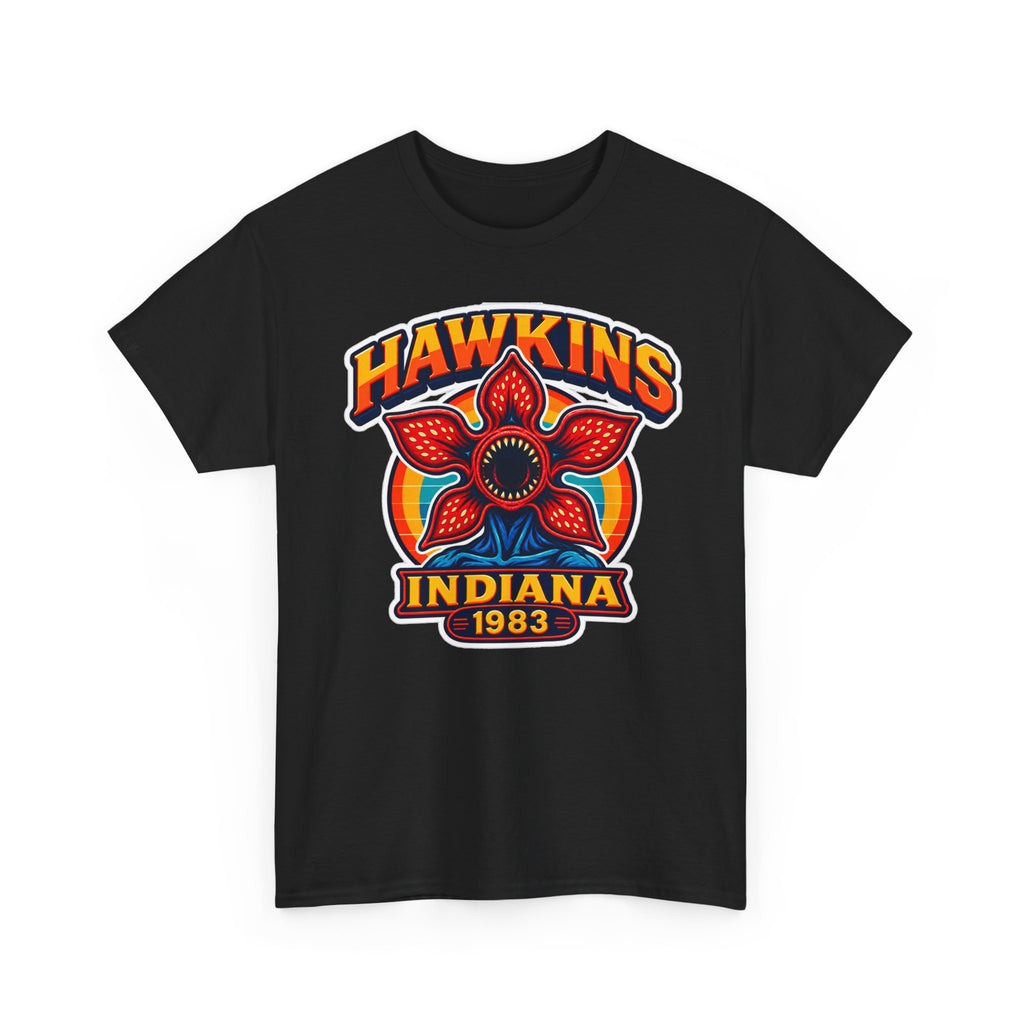 Hawkins Indiana 1983 Demogorgon Floral Cotton T-Shirt