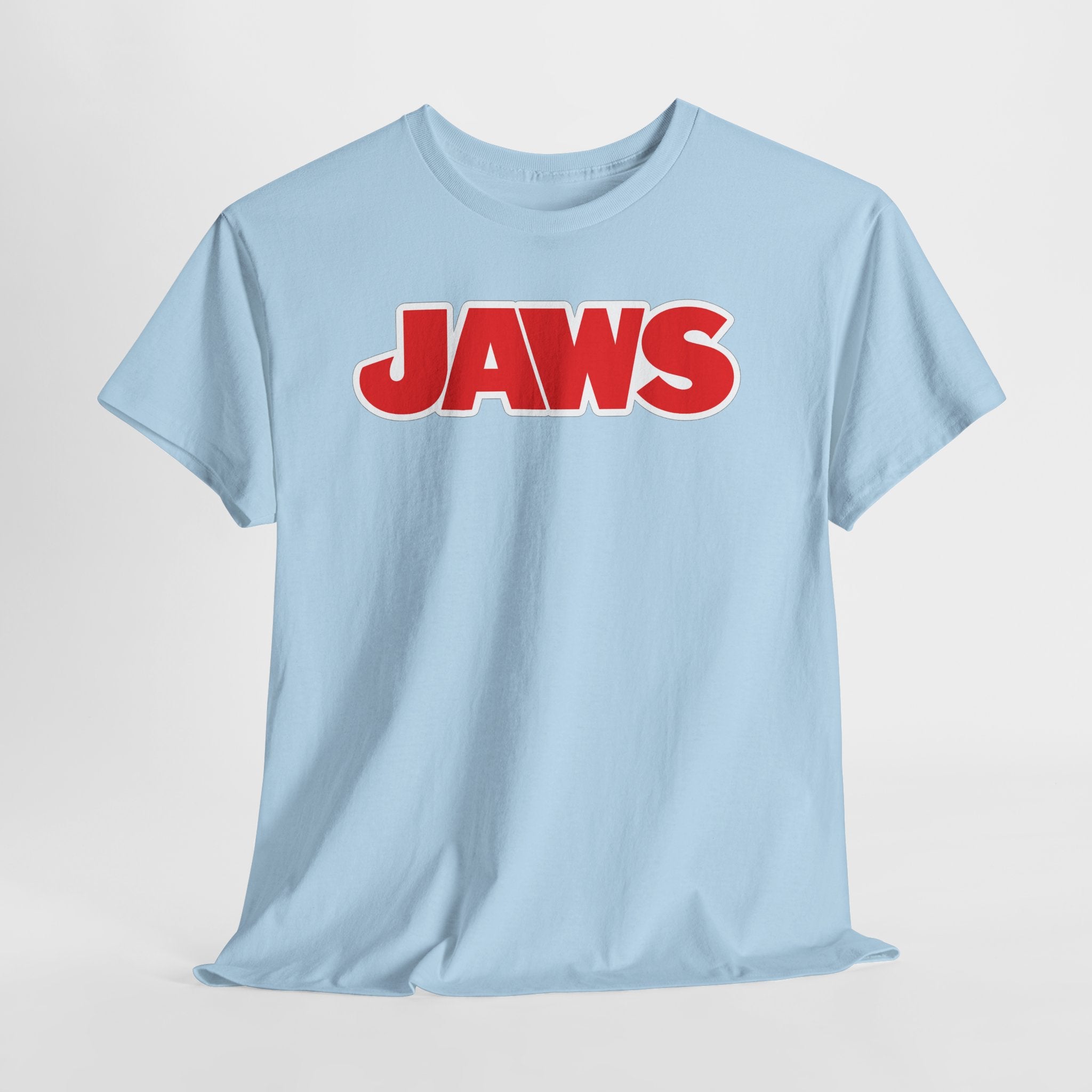 Jaws Logo Tee — Retro Red Movie Graphic T‑Shirt