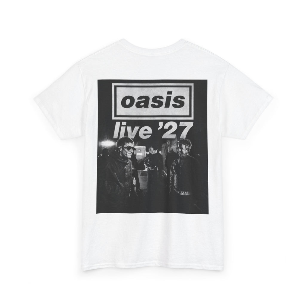 Oasis 'Live '27' Band Tee — Vintage Rock Concert T-Shirt