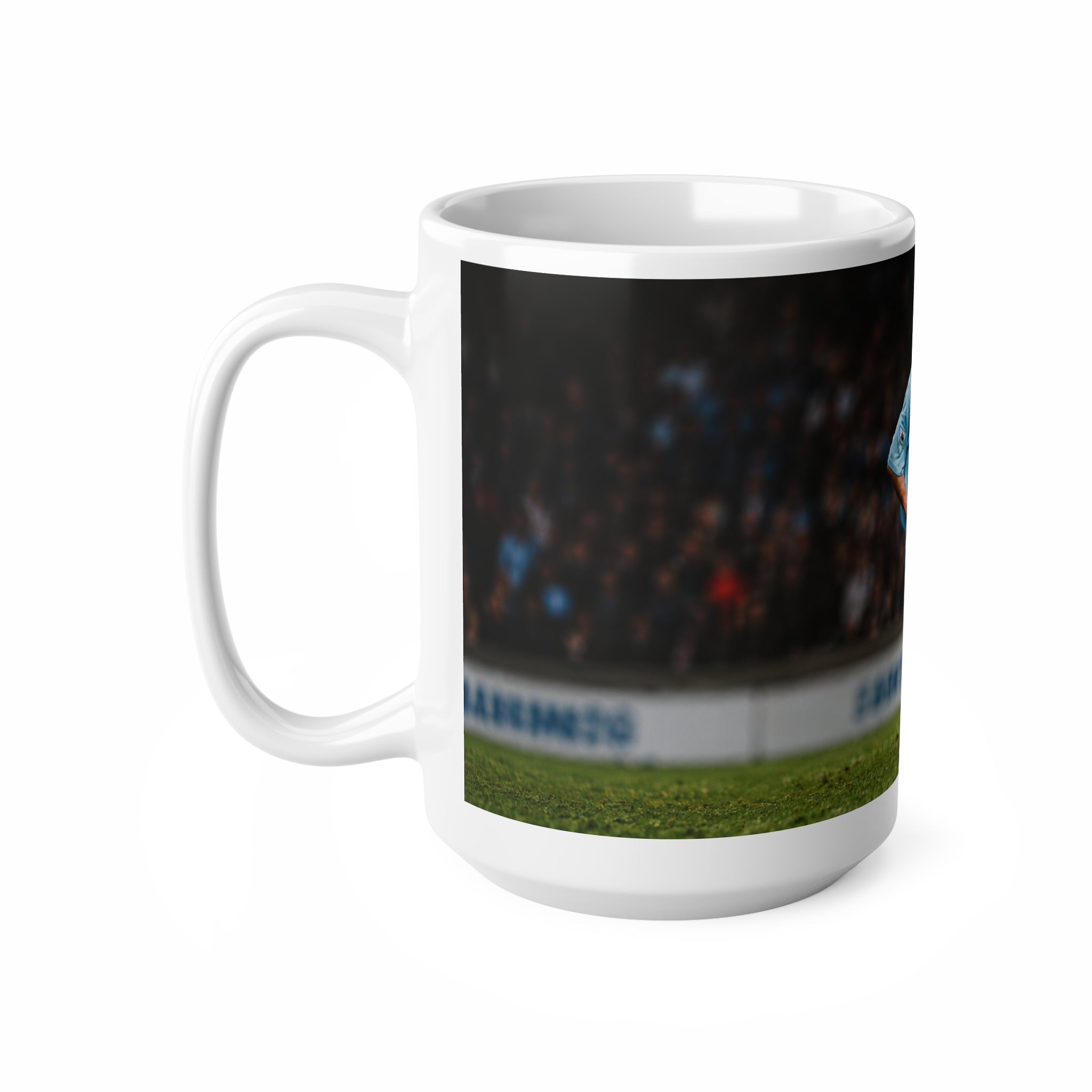 Georgi Kinkladze Manchester City Legend Ceramic Mug — Vintage Blue Kit Football Coffee Cup (11oz/15oz)