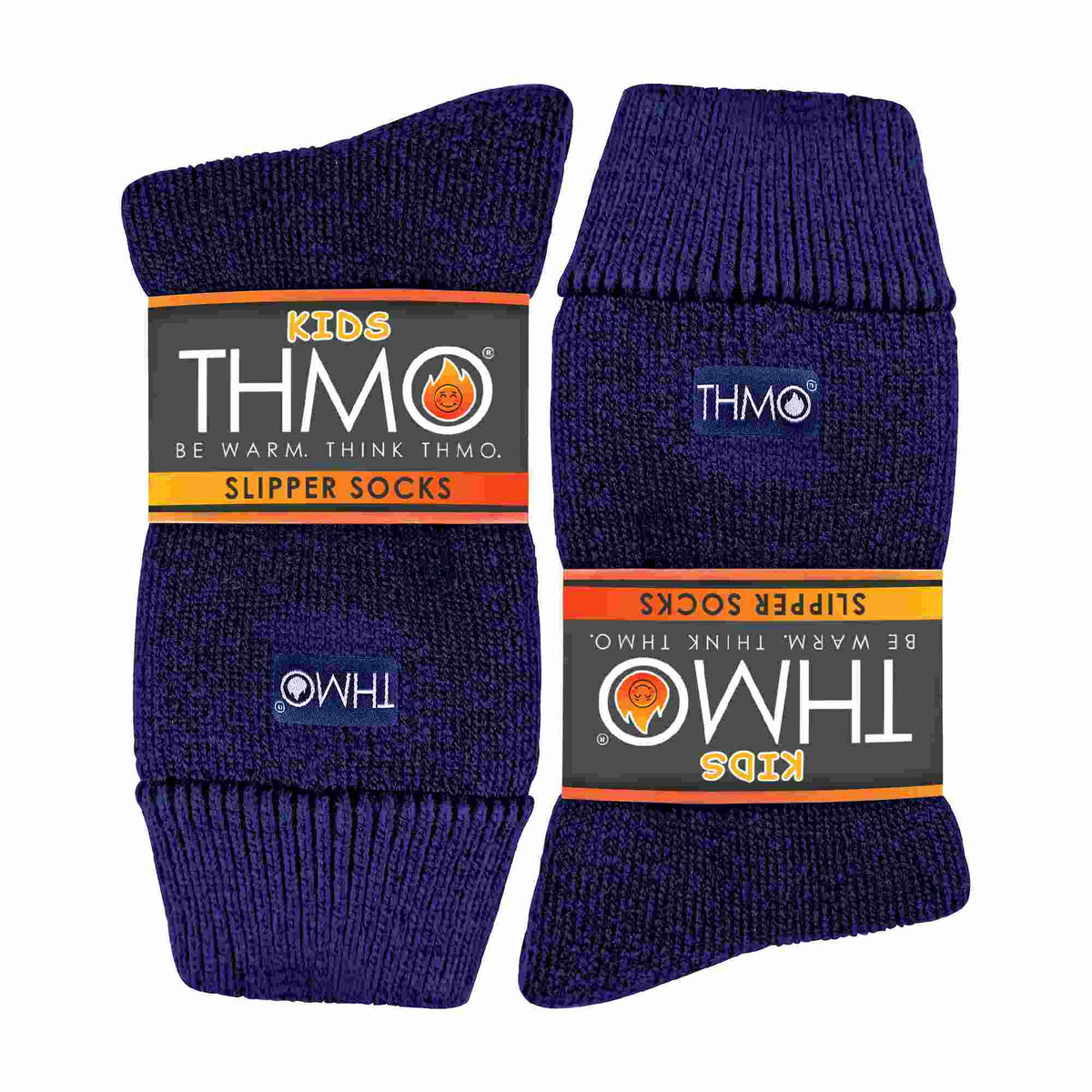 1 Pack Kids Indoor Thermal Slipper Socks with Grips (3 Sizes)