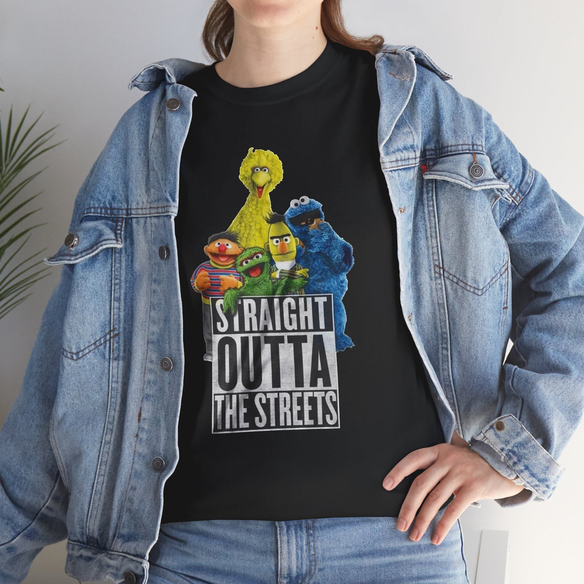 T-Shirt — "Straight Outta the Streets" Sesame Friends Graphic Tee