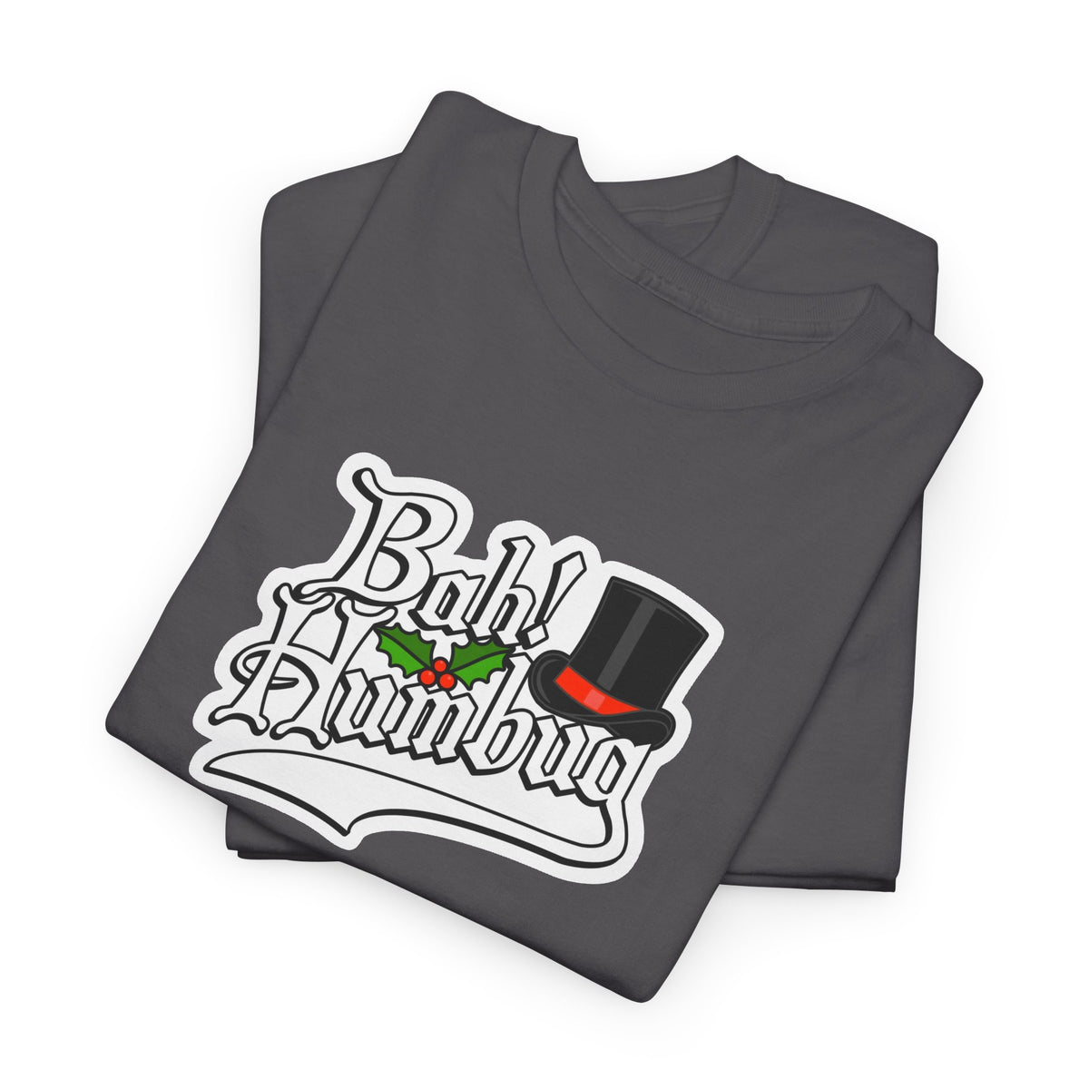 Bah Humbug Christmas Graphic Cotton T-Shirt / Tee