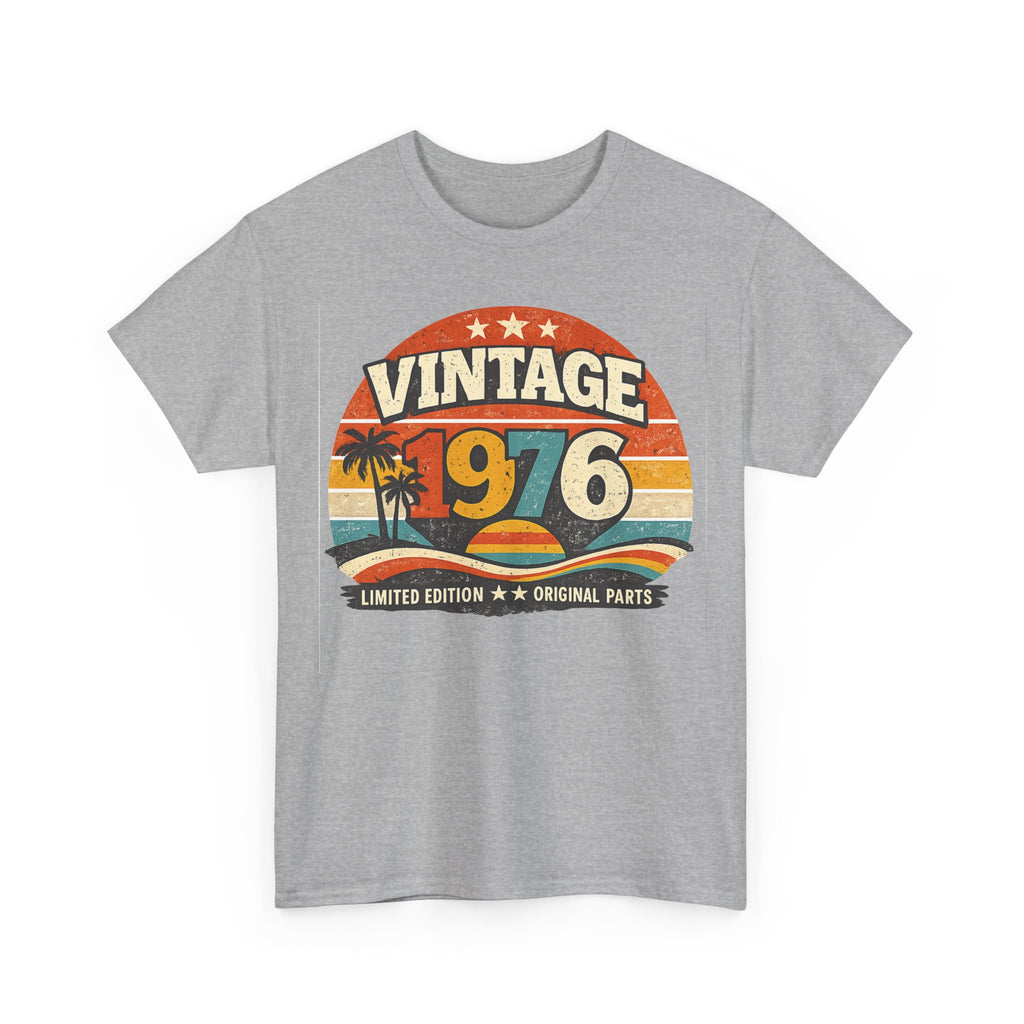 Vintage 1976 T-Shirt — Retro Beach Graphic "Vintage 1976" Birthday Tee