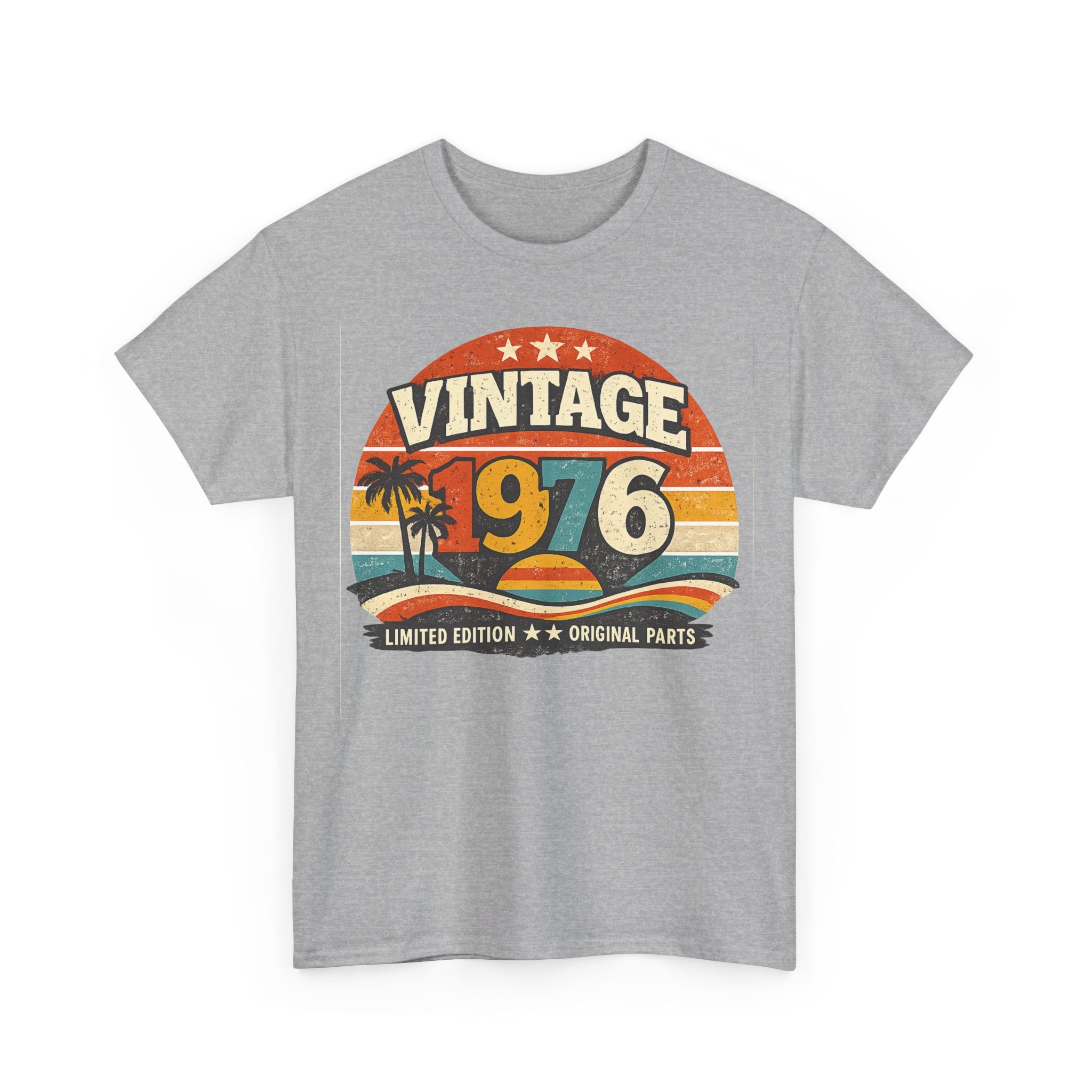 Vintage 1976 T-Shirt — Retro Beach Graphic "Vintage 1976" Birthday Tee